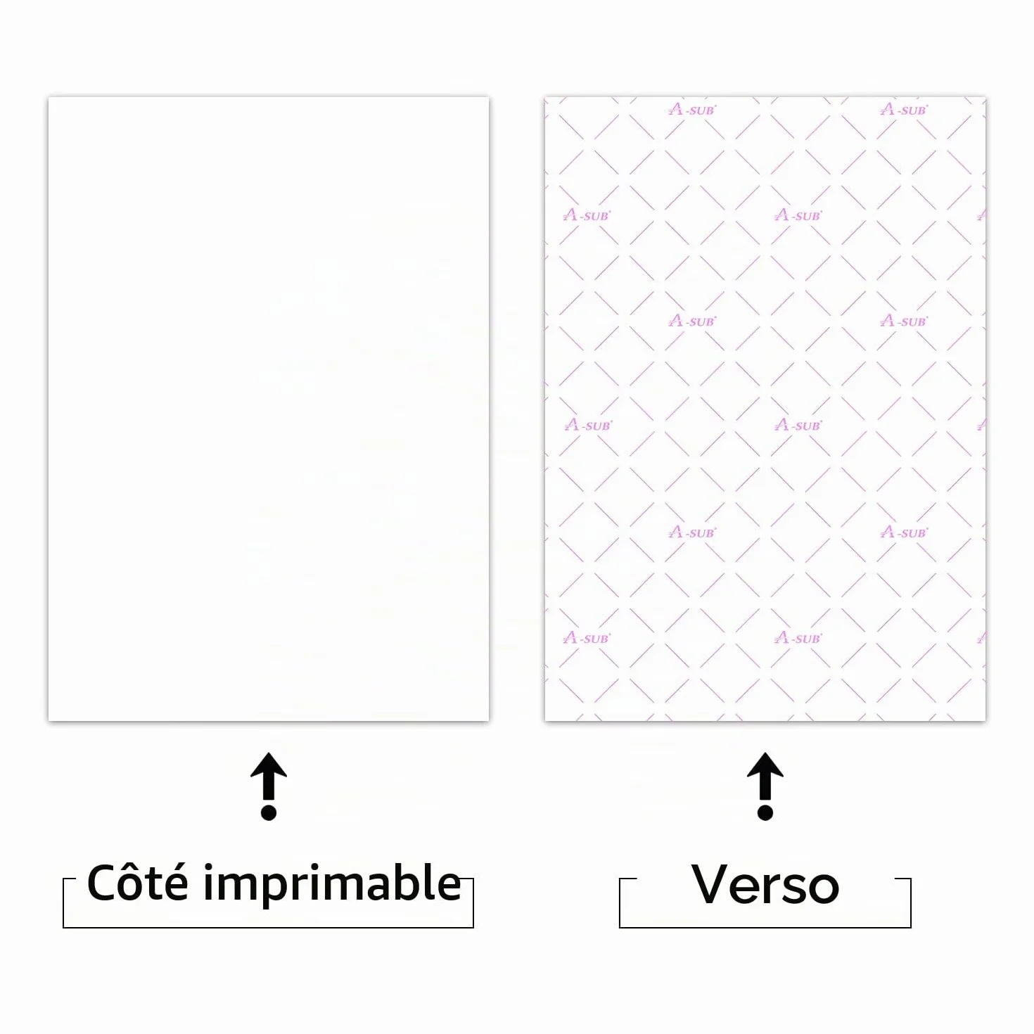 A-SUB Papier sublimation A3 297x420 mm 100 feuilles EPSON SAWGRASS RICOH BROTHER