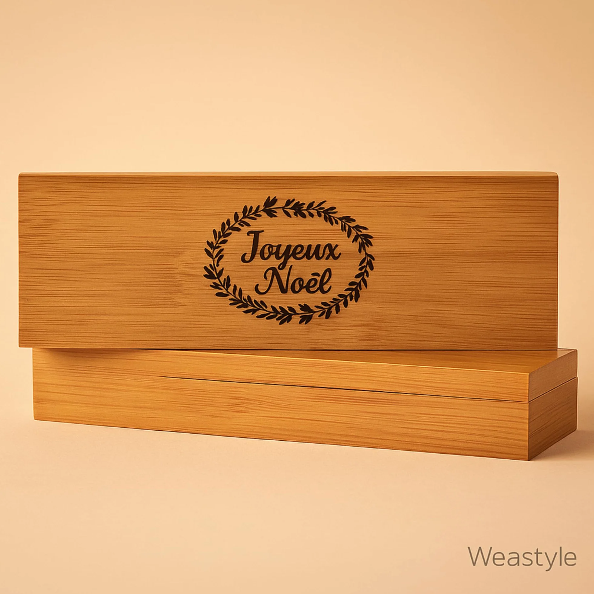 Stylos Personnalisés Bois Gravé avec Coffret Cadeau – Cadeau Couple Anniversaire Saint-Valentin