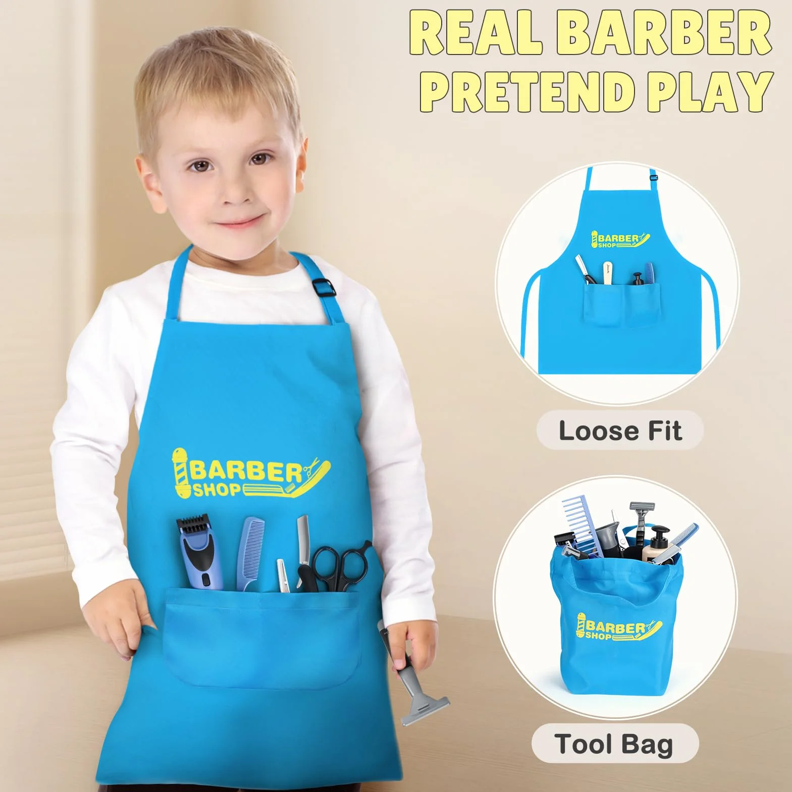 Kit de Coiffure Enfants avec Sèche-Cheveux, Accessoires de Coiffure 3+