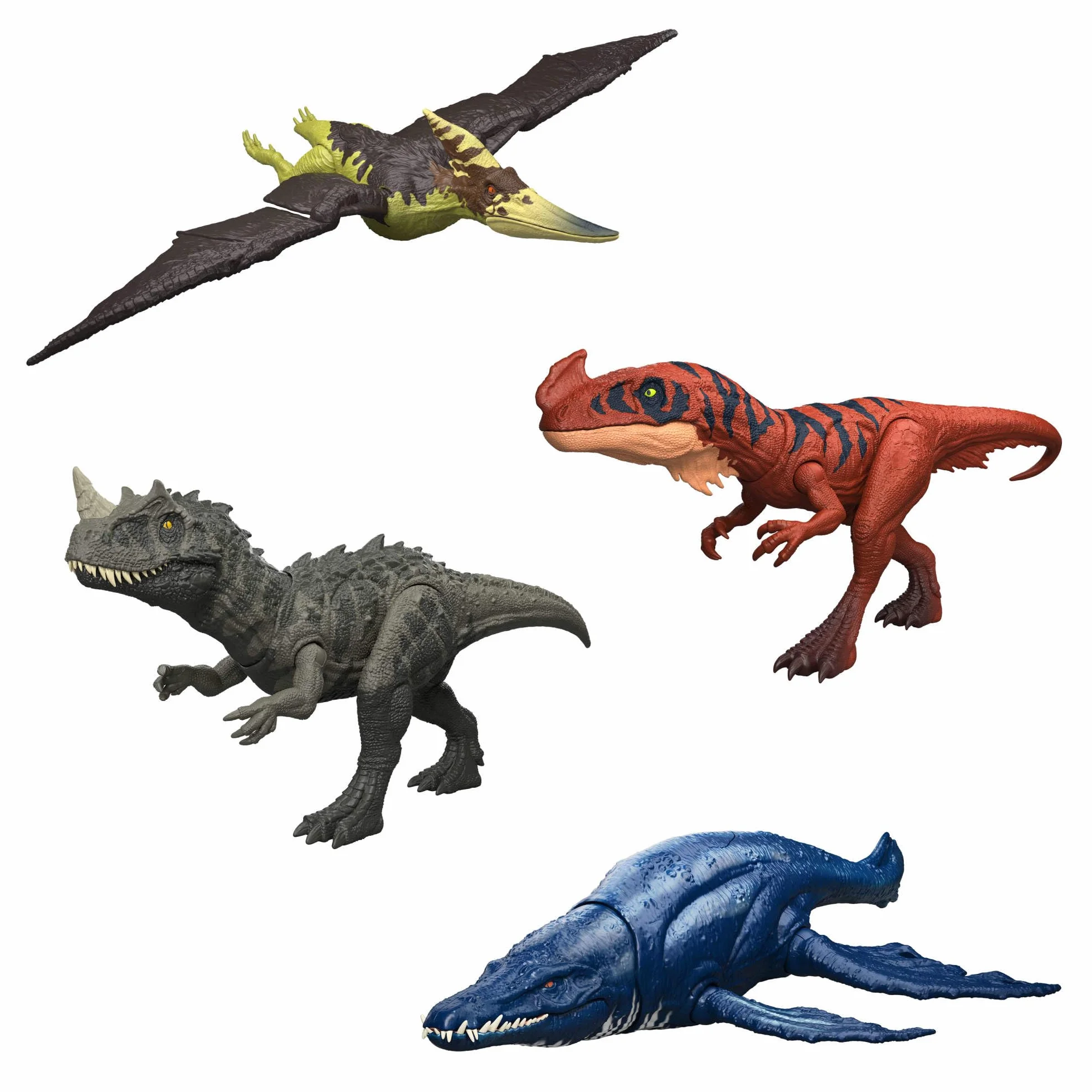 Mattel Jurassic World Figurine de Dinosaure Rugissement Féroce Mouvement Mâchoire Attaque Effets Sonores JKL76