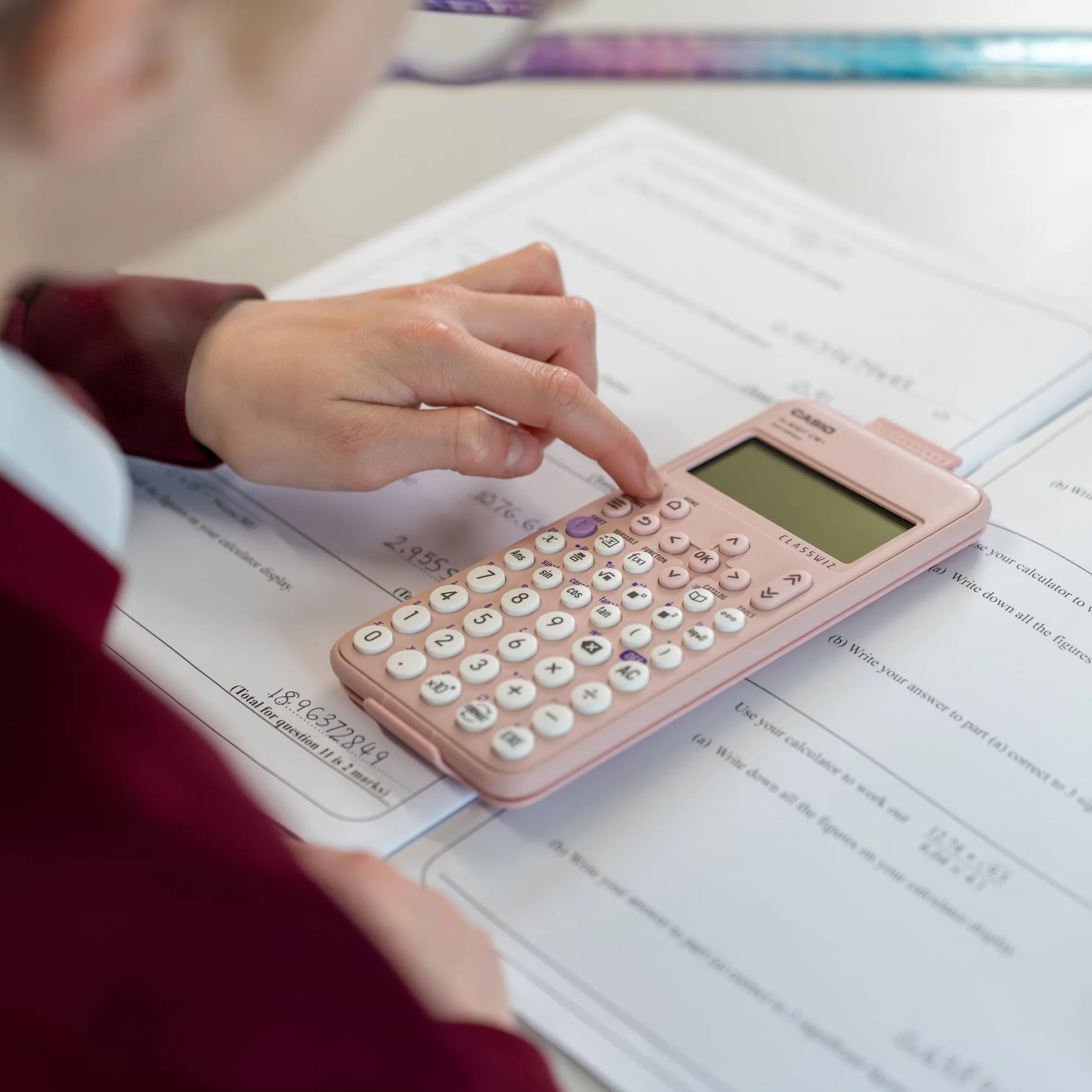 Casio Calculatrice Scientifique fx-83GTCW+ Rose