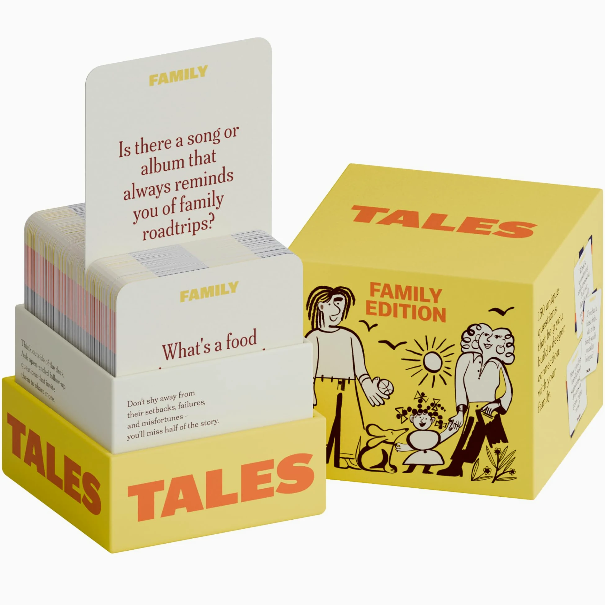 TALES 150 cartes de conversation, édition familiale, créez des liens significatifs