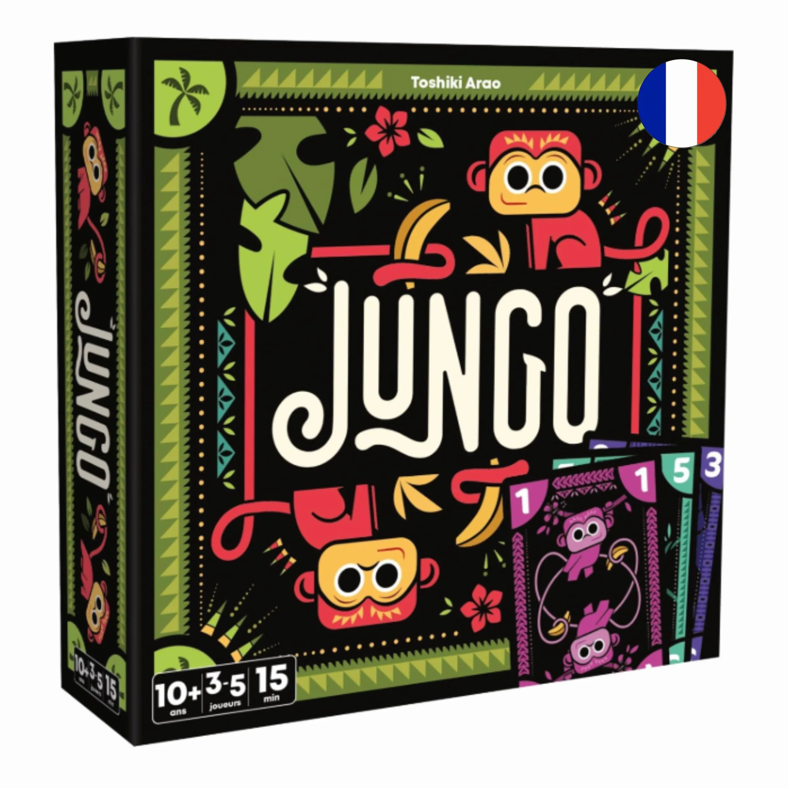 Asmodee JUNGO Jeu de Société Enfants 10 Ans Cartes Rapide Tactique 3-5 Joueurs 15 Min Français