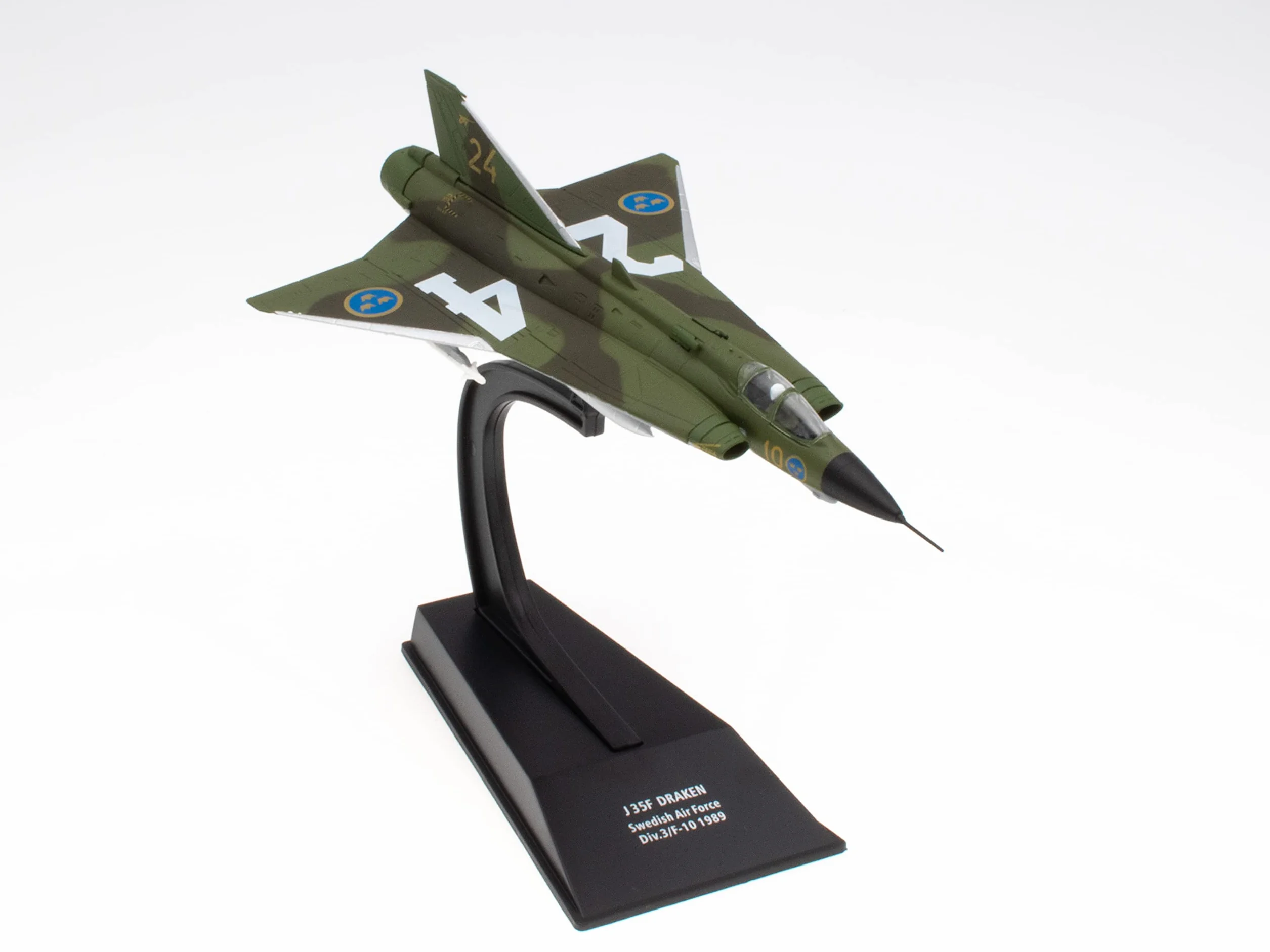 OPO 10 Avion de Combat Militaire 1/100 Compatible J 35F DRAKEN Swedish AIR Force 1989