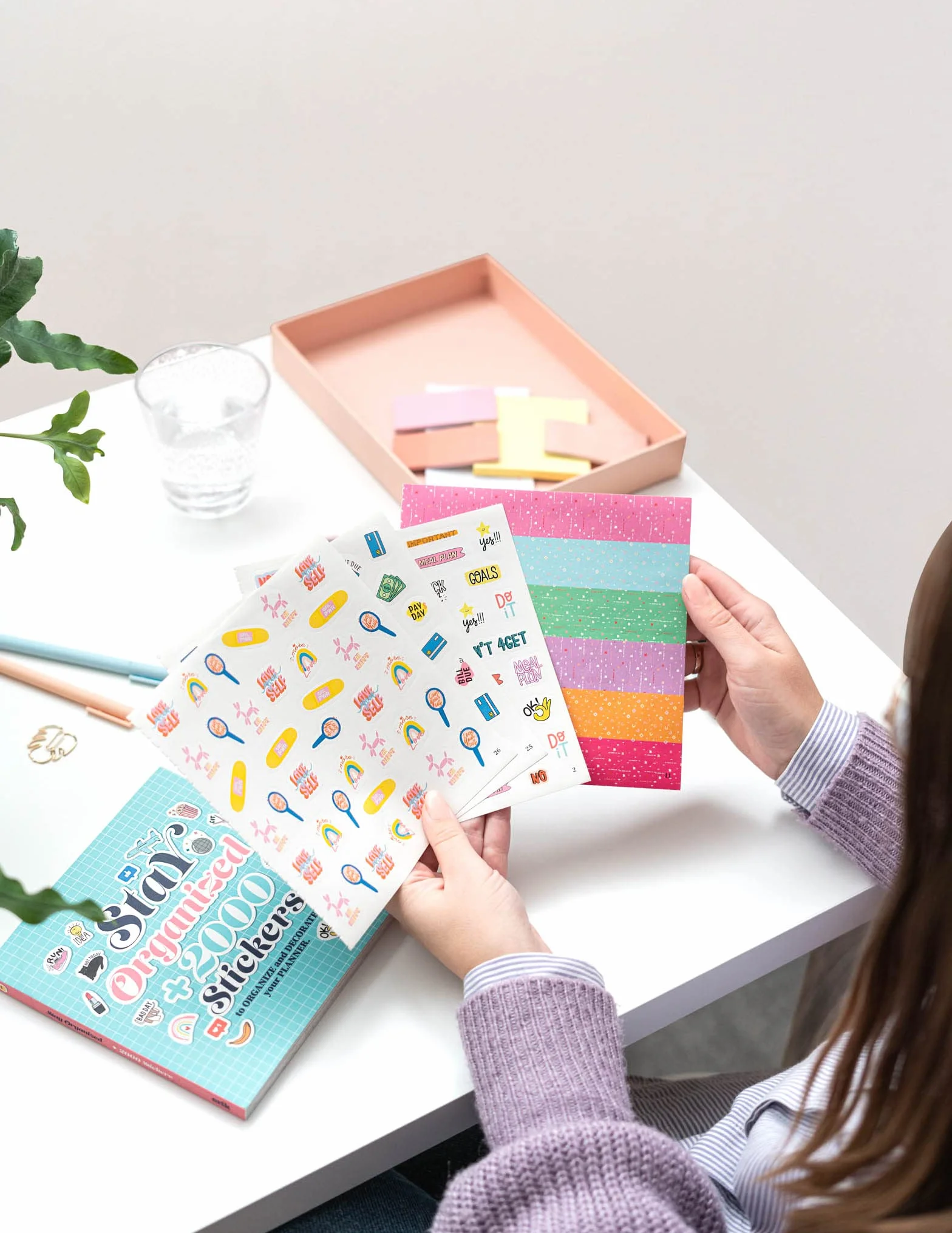 Grupo Erik Carnet de Stickers Organisation Autocollants Bullet Journal Agenda Notebook 16 x 16 cm Multicolore