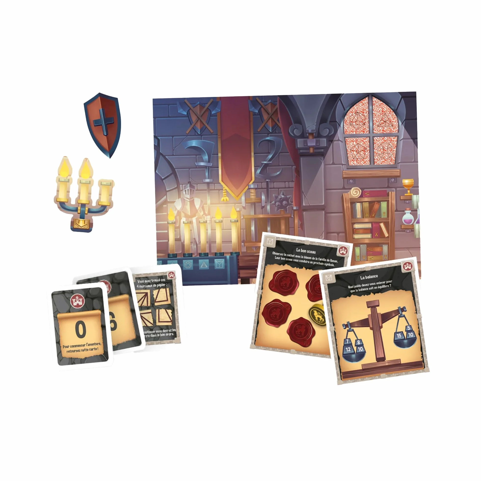 Clementoni Escape Game Pocket Le Château Maudit 30 Énigmes Coopératif Dès 8 Ans