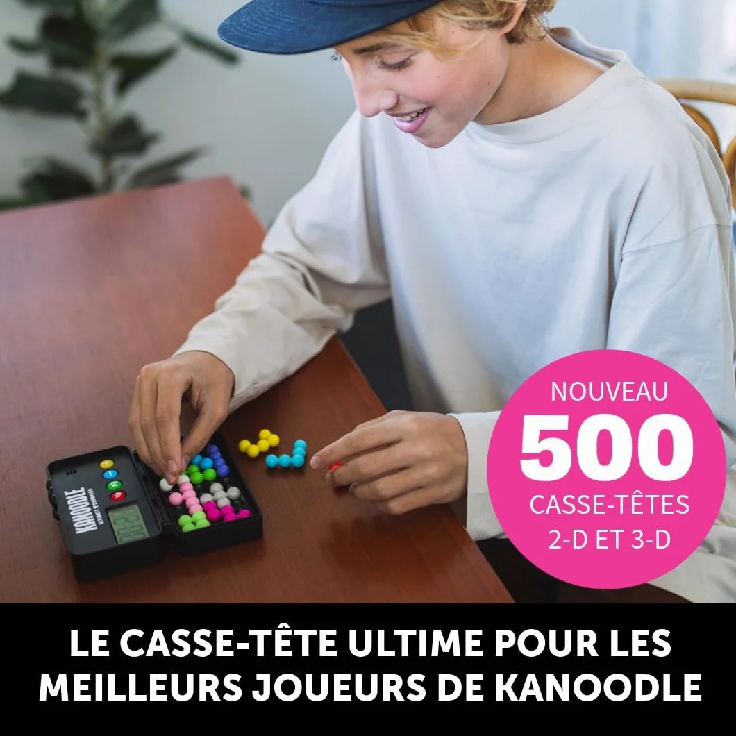 Learning Resources Kanoodle Ultimate Champion Jeu de logique et Casse-tête éducatif 500 défis avec minuterie silencieuse