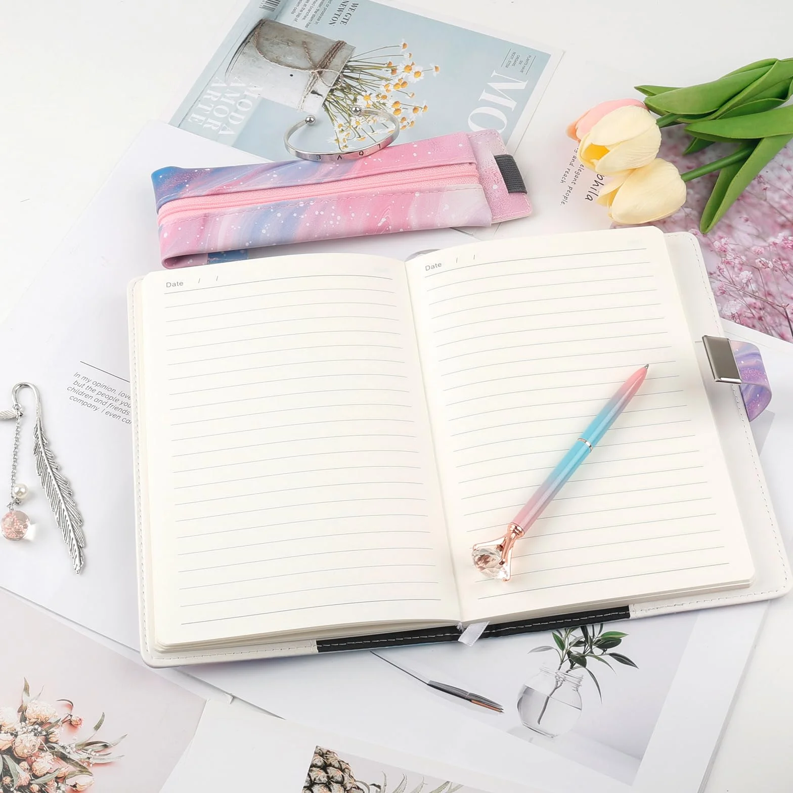 Journal intime avec cadenas pour fille 8-13 ans - Carnet secret avec code