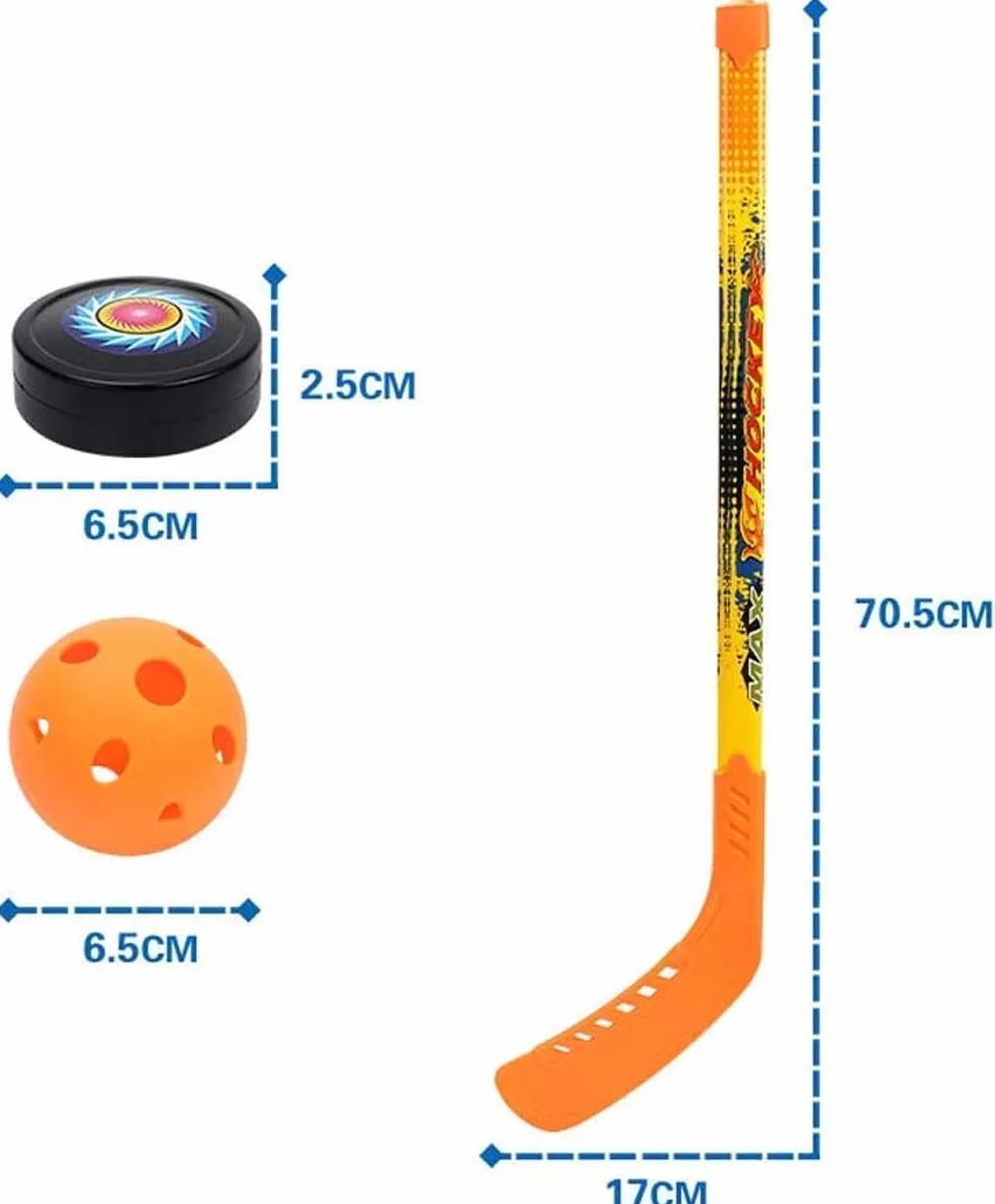 Jeu de Hockey pour Enfants 3-5 Ans Hockey sur Glace et Gazon Deux-en-Un Sac de Rangement Noir