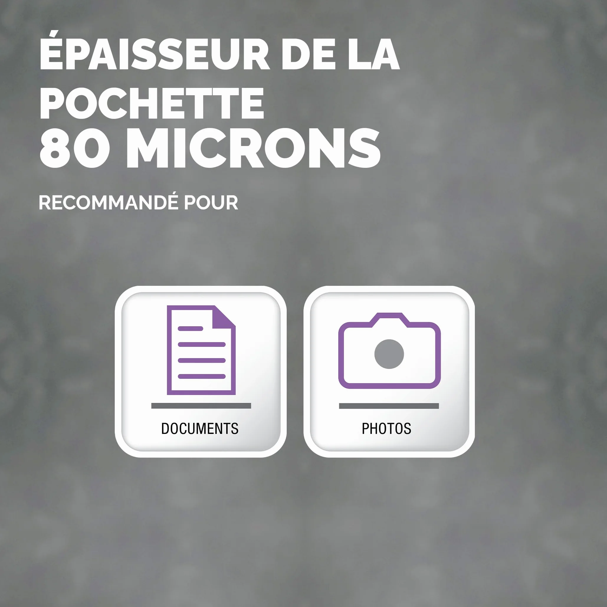 Fellowes pochettes de plastification Admire A4 80 microns lot de 25 brillant