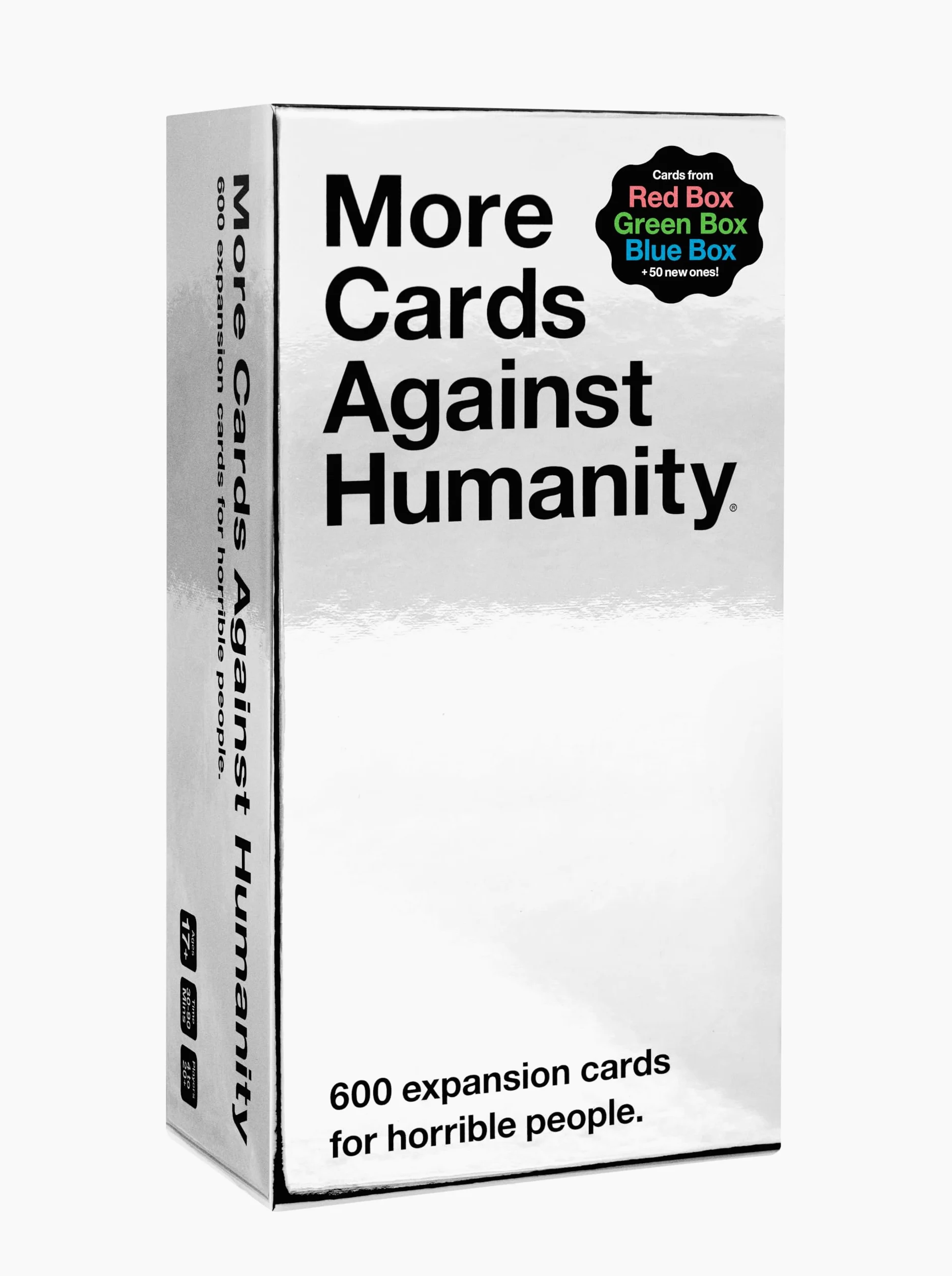 More Cards Against Humanity • Extension Essentielle de 600 Cartes • Comprend Les Meilleures Cartes des boîtes Rouge, Bleue et Verte