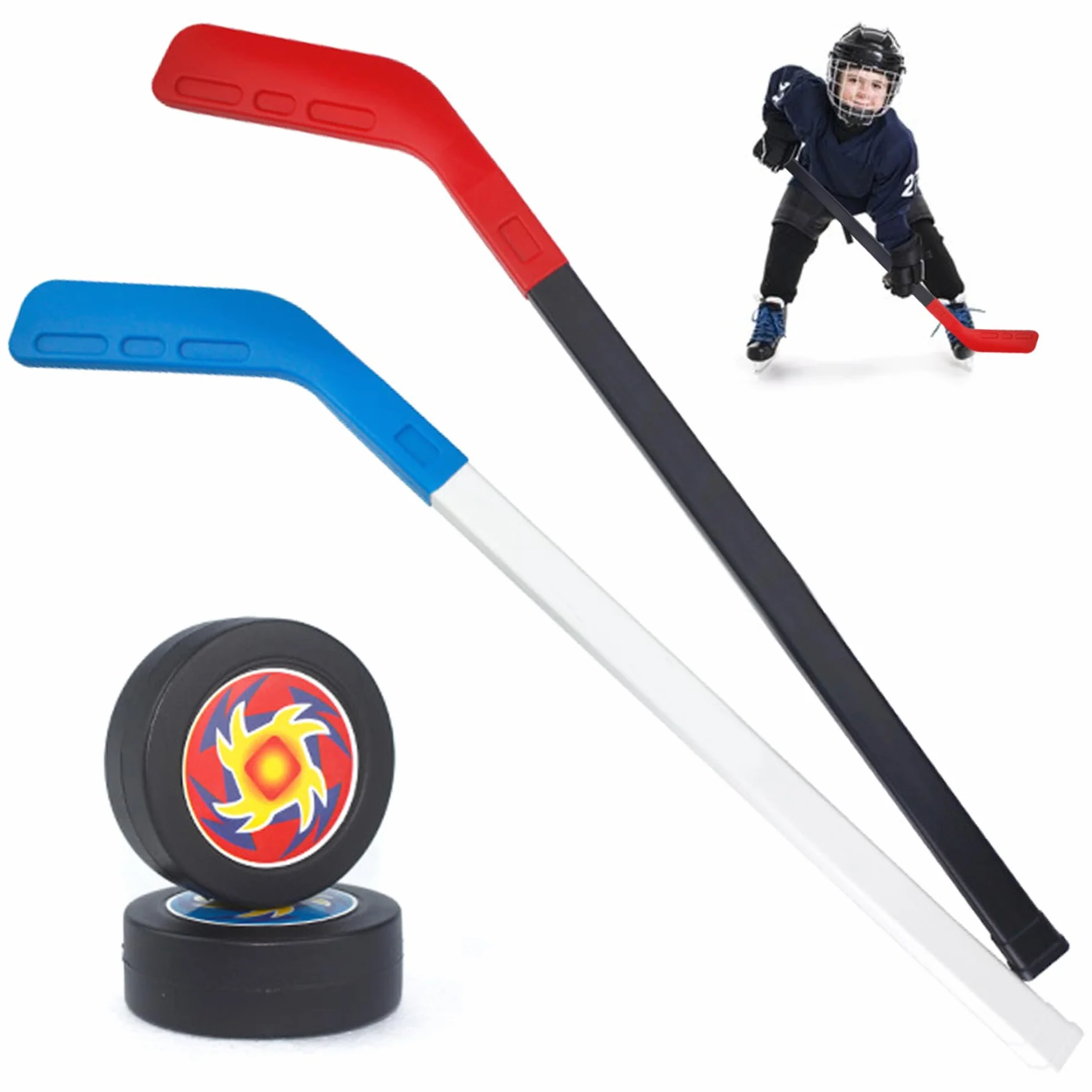 Ensemble de Hockey pour Enfants PP avec 2 Bâtons et 2 Balles