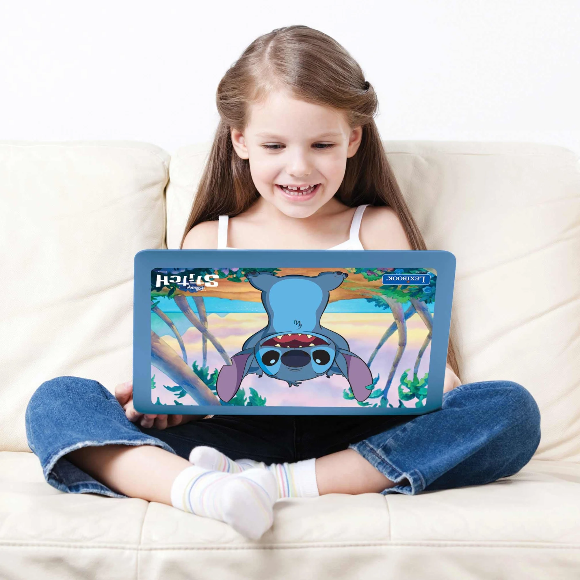 Lexibook Disney Stitch JC598Di4 Ordinateur Portable éducatif bilingue 124 activités Anglais Portugais