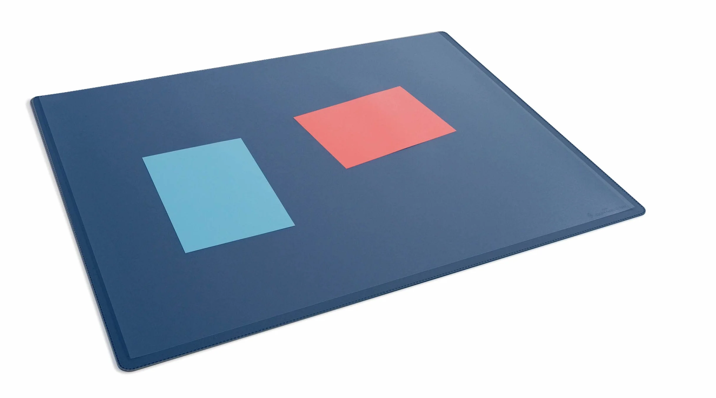 Sous-main antidérapant polypropylène 53 x 40 cm bleu foncé