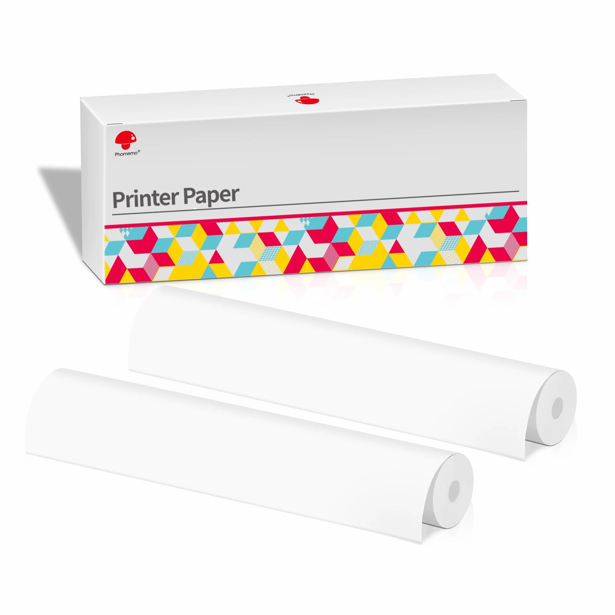 Phomemo Papier Thermique A4 2 Rouleaux 210x297 mm Compatible M832/M834/M833