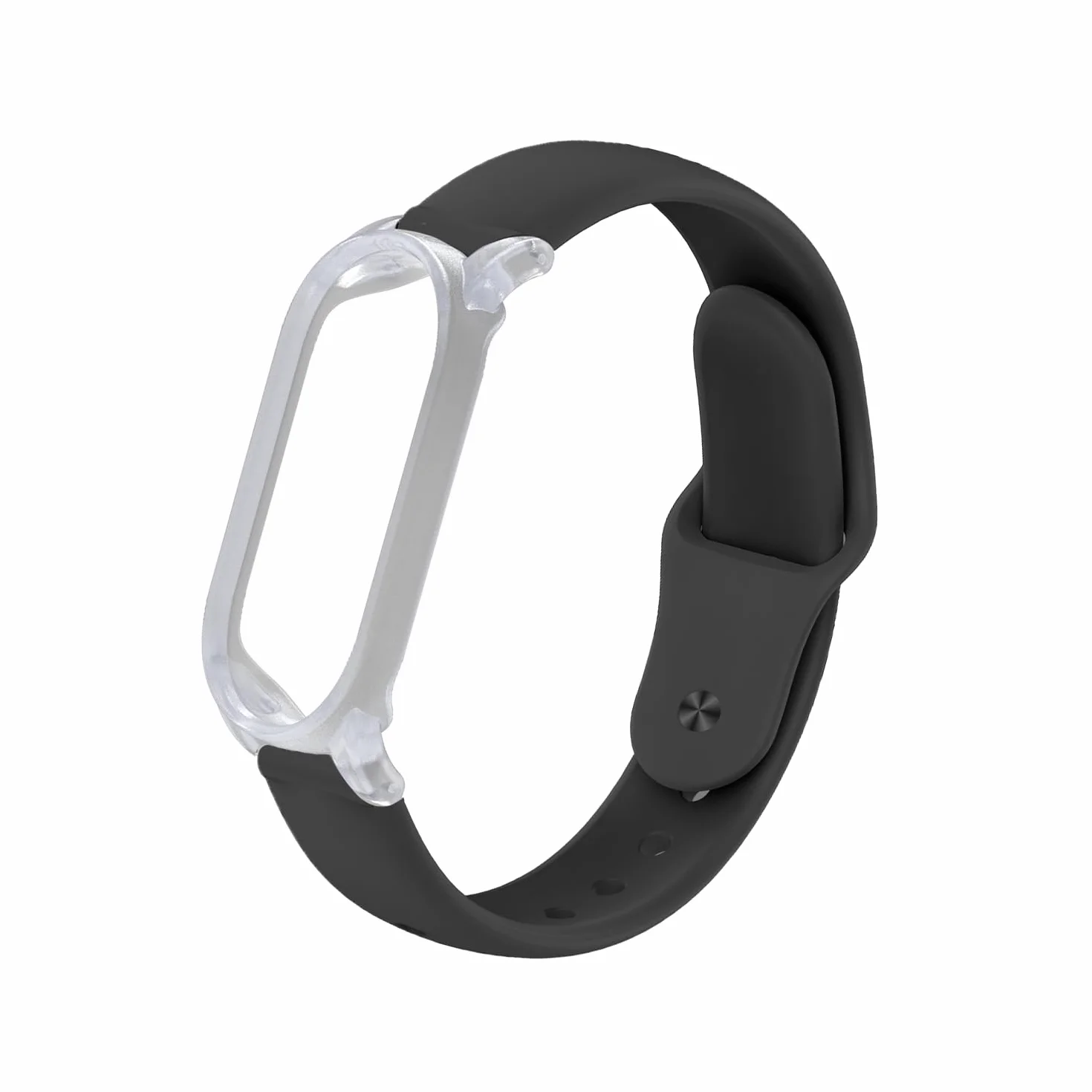 TUDIA Étui PC à Clipser Bracelet en Silicone réglable pour PLAUD NotePin AI Noir