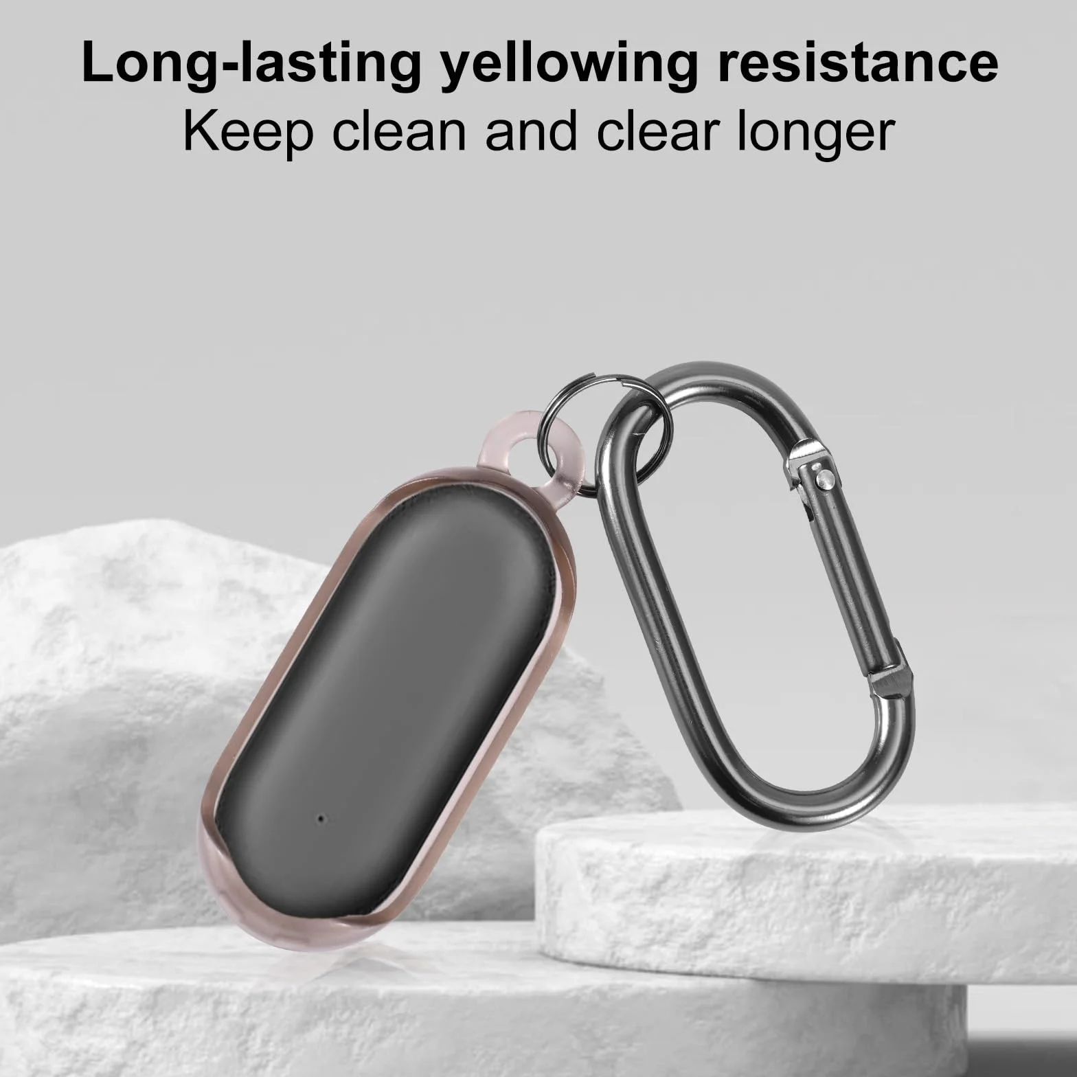 Étui Enregistreur Vocal PLAUD NotePin AI, Housse de Protection Transparente PC avec Porte-Clés, Coque Fine Résistante aux Chocs