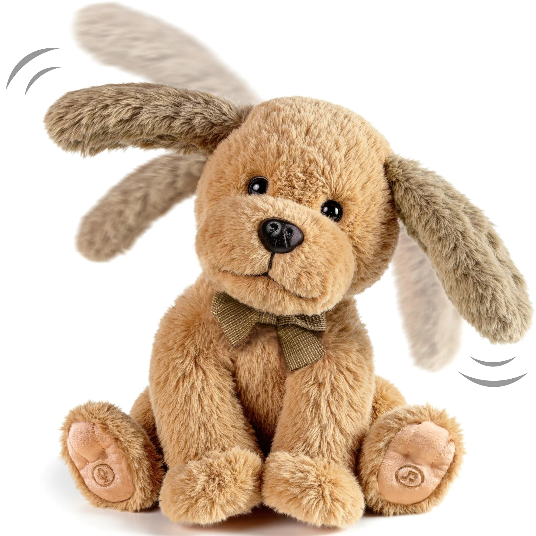 OR OR TU Jouet Peluche électronique Chien pour Enfants, électronique Doux Chien de Compagnie Chanteur d'oreilles, Répète ce Que tu dis Peluches et Animaux Interactifs pour Enfants 3 4 5 6 7+ Ans