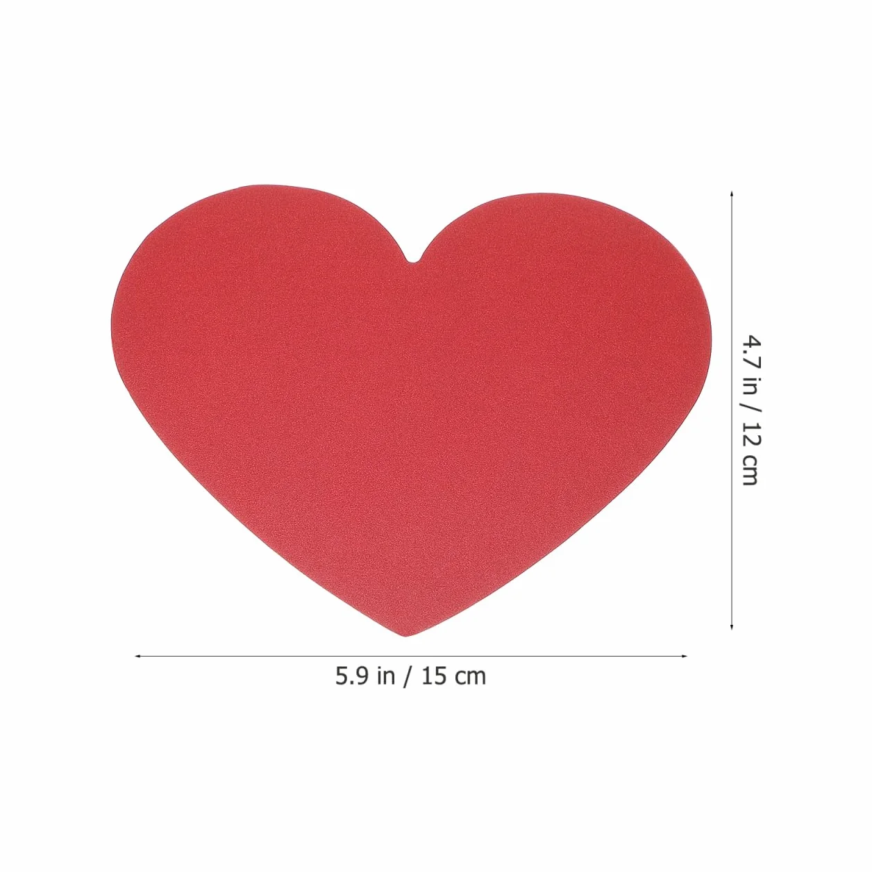 Tofficu Lot de 40 découpes en forme de cœur – Cartes en forme de cœur Saint Valentin, papier rouge pour décorations