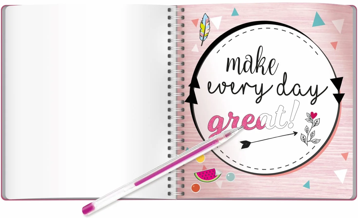 LENA Handlettering Set Grand avec carnet à anneaux, pochoirs de lettres, crayons, autocollants, cartes pliables