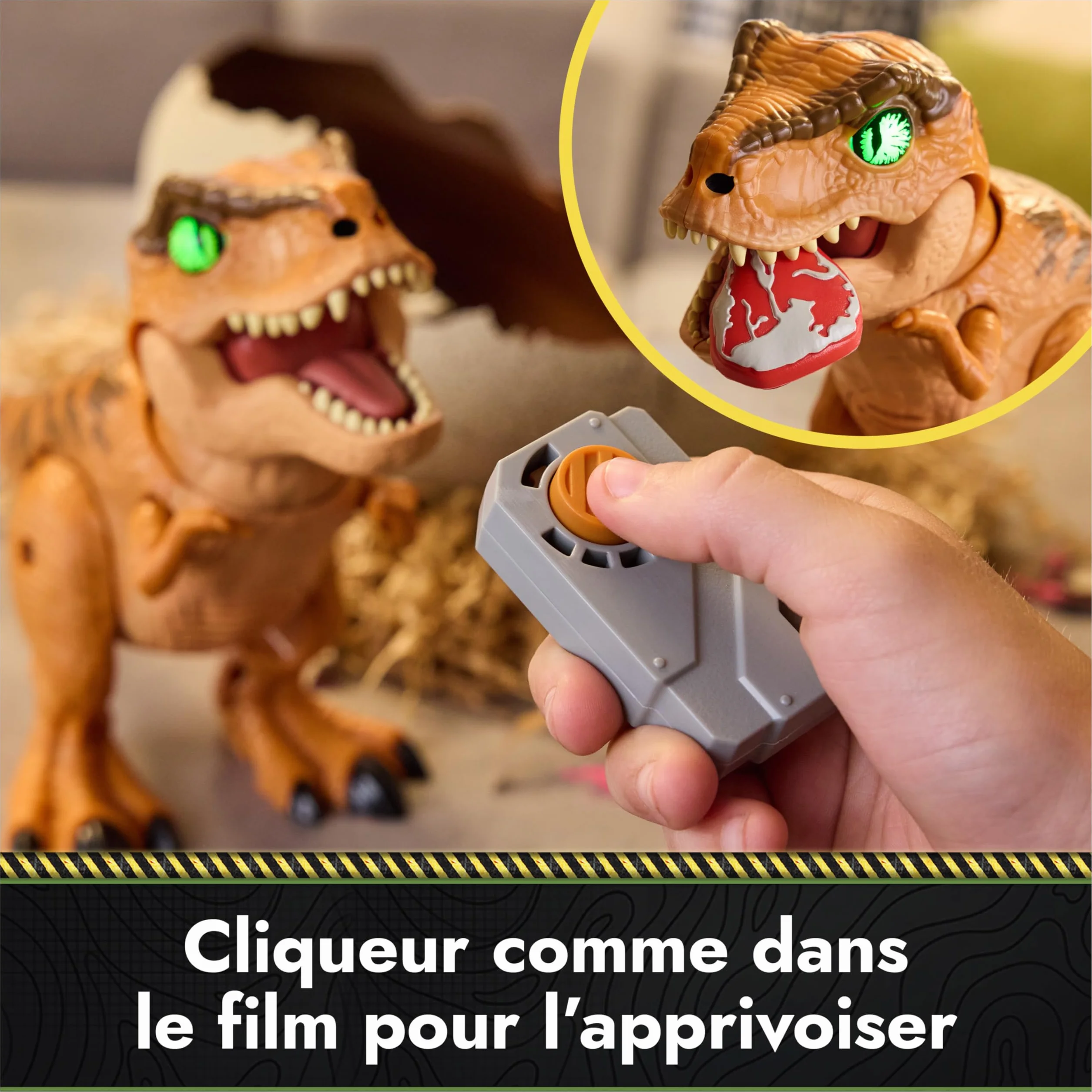 Primal Hatch Jurassic World Dino Eclosion Secrète - Oeuf Dinosaure à Faire Éclore - Jouet Enfant 5 Ans+ - 2 Accessoires - 100 Sons & Réactions