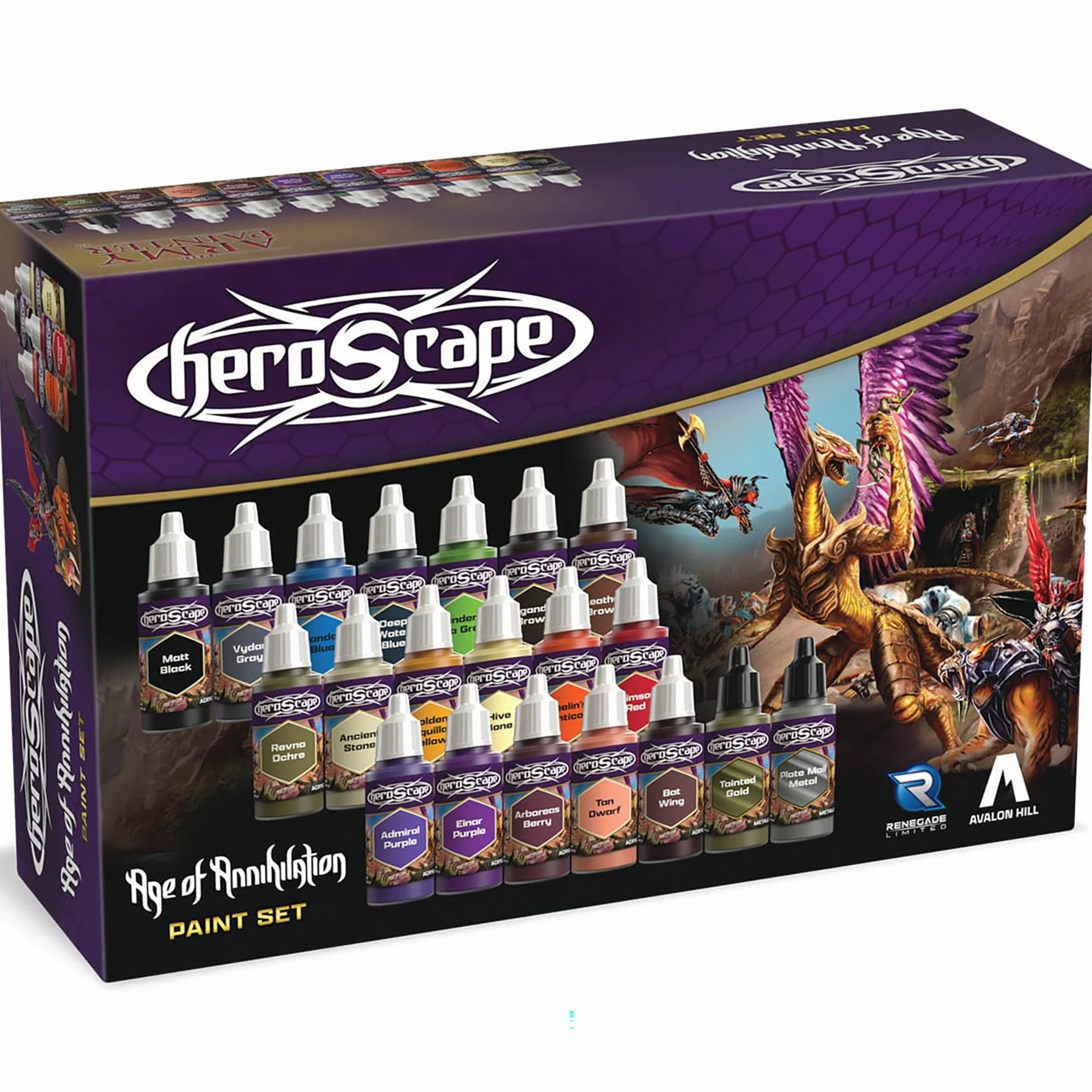 Renegade Game Studios Heroscape: Age of Annihilation Set de Peinture, Kit d’Accessoires de Peinture pour Figurines, 1+ Joueurs
