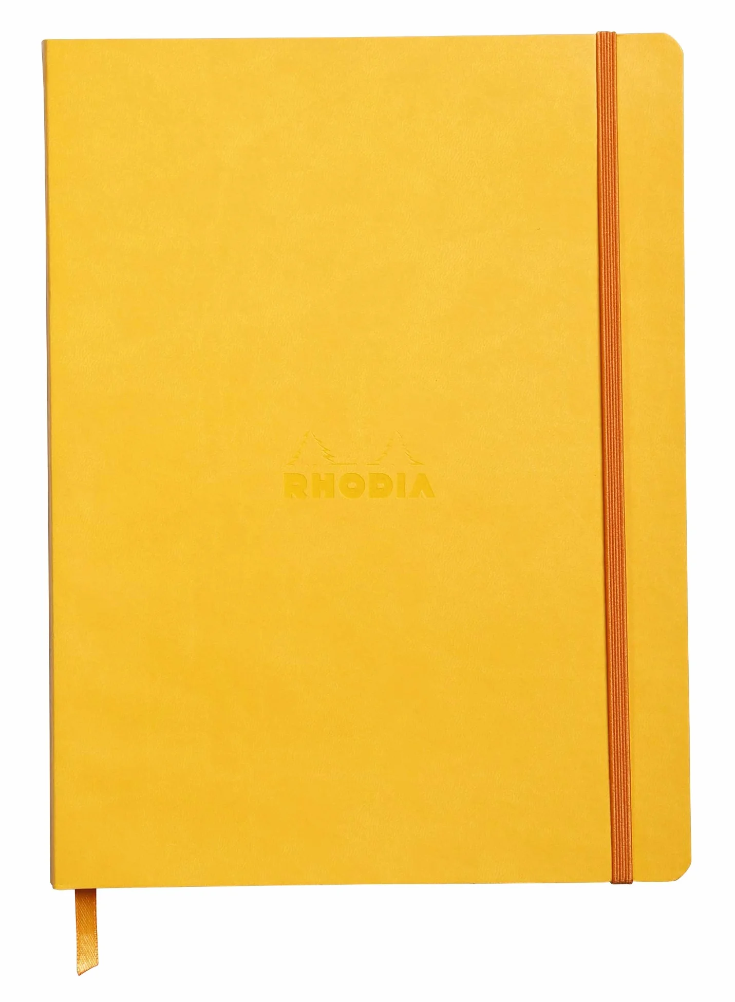 Rhodia Rhodiarama Cahier Souple Ligné 19 x 25 cm 160 Pages Papier Clairefontaine Ivoire 90 g/m² Couverture Simili Cuir