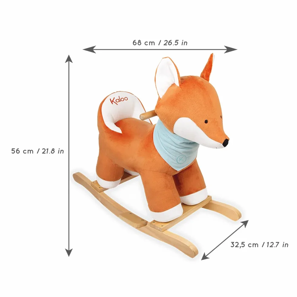 KALOO Renard à Bascule Paprika 35 cm Dès 12 Mois