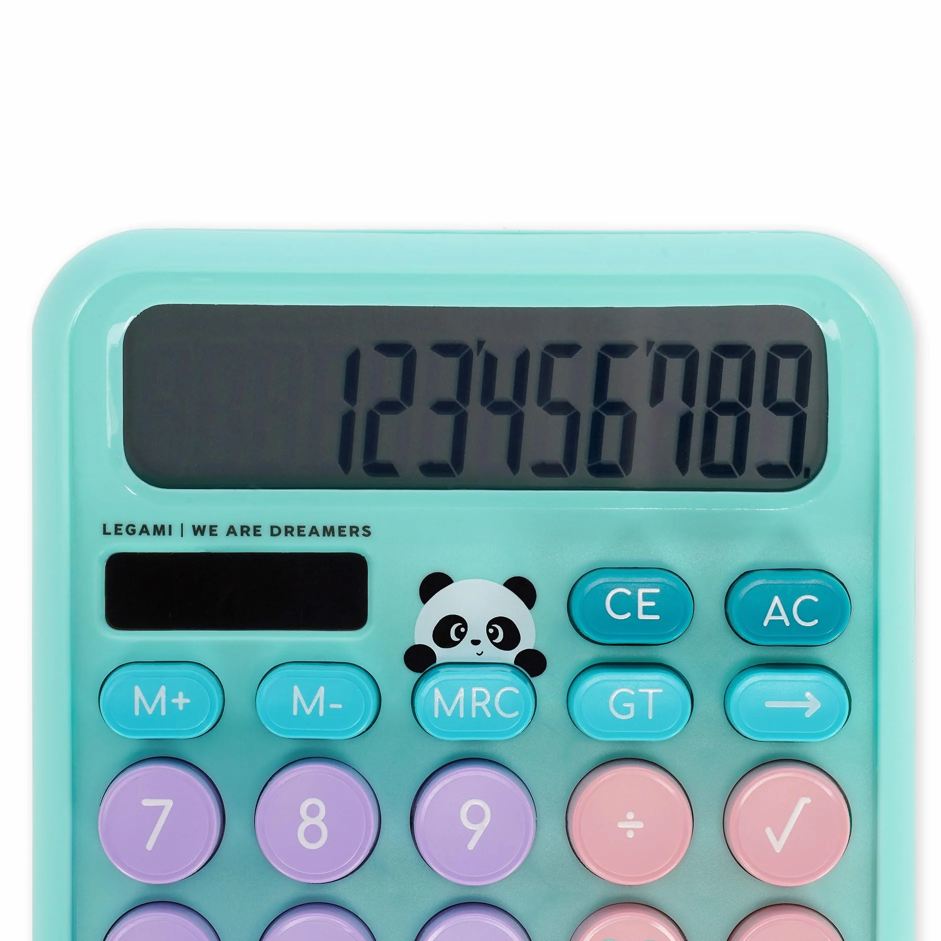 Legami Calculatrice de Table Calcoolator Panda Solaire Double Alimentation 15,8 x 12 x 2,8 cm