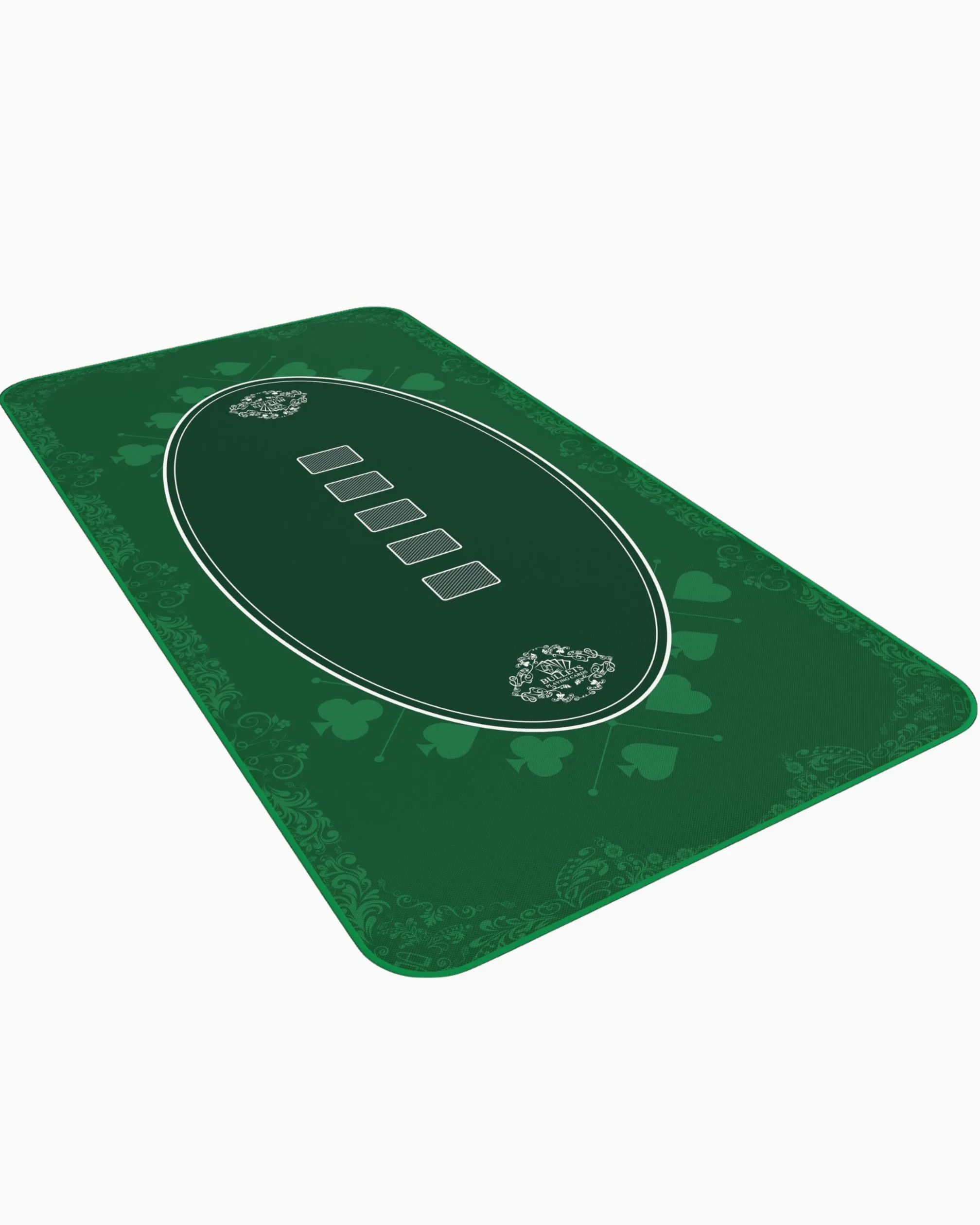 Bullets Playing Cards, Tapis de table de poker, 160 x 80 cm, tapis de jeu de luxe pour soirée casino