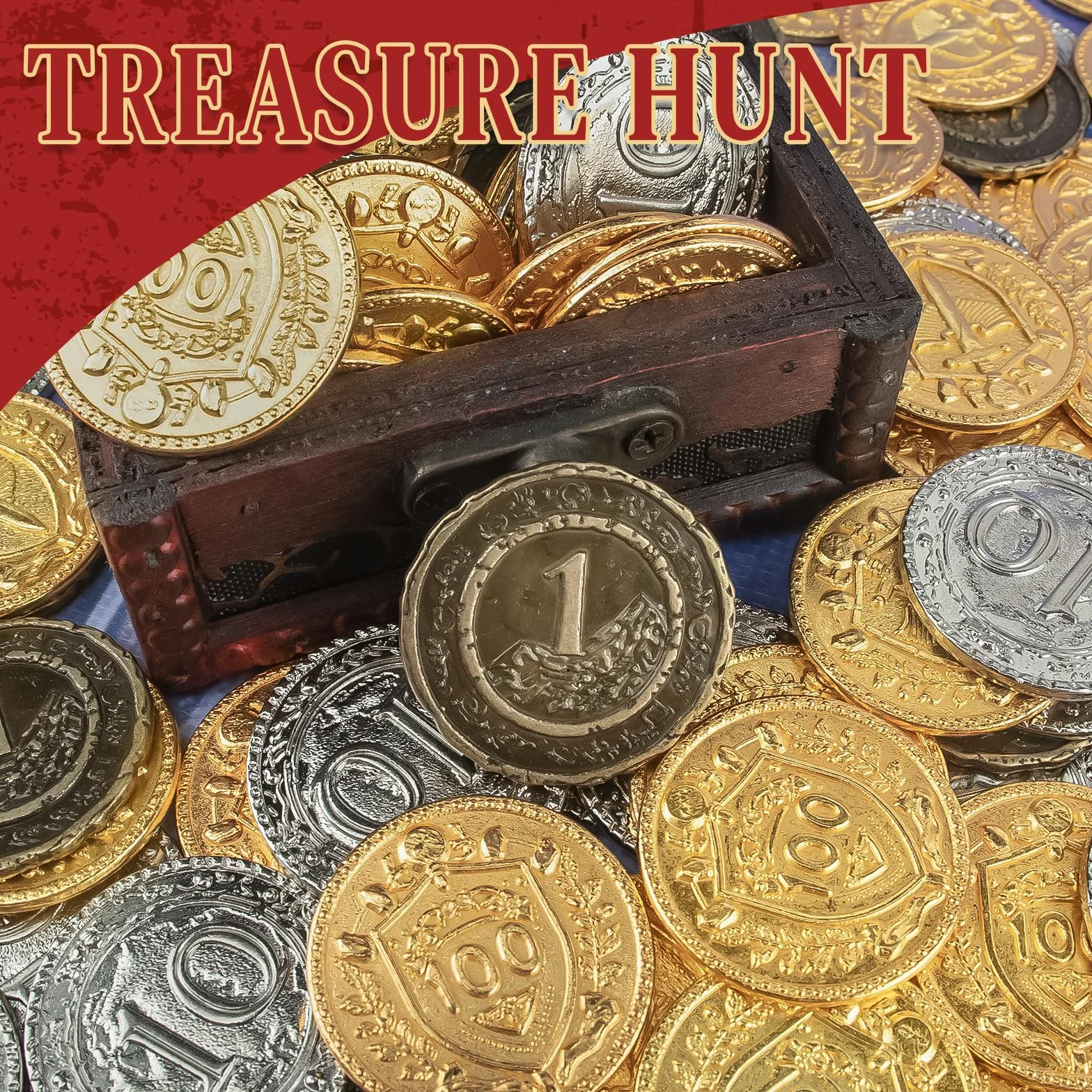 Lot de 100 pièces monnaie DND métal 3,5 cm Or argenté cuivre jeu société RPG fantaisie