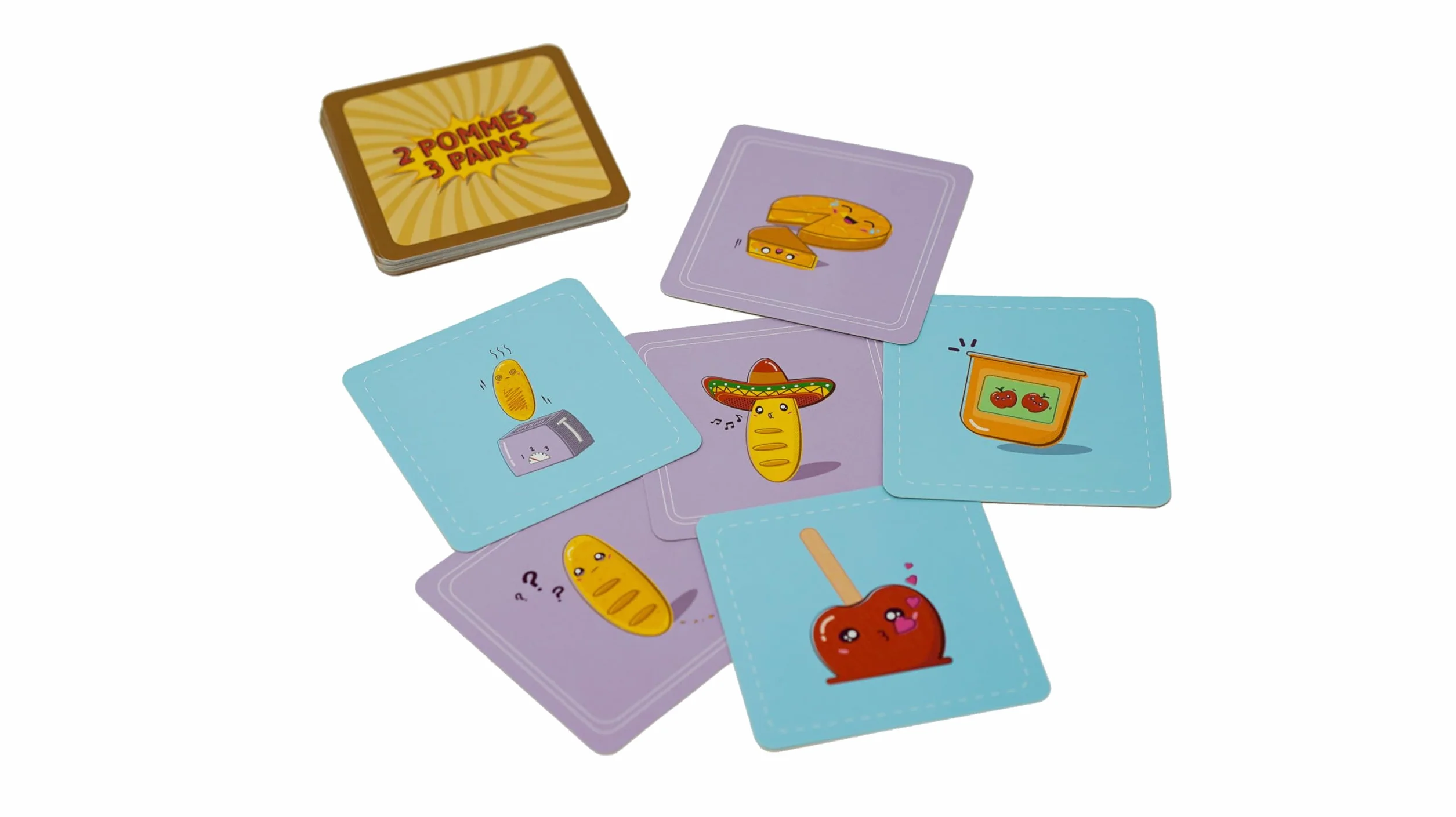 2 Pommes 3 Pains - Jeu de Société pour Famille et Amis - 2 à 6 Joueurs - Dès 8 Ans