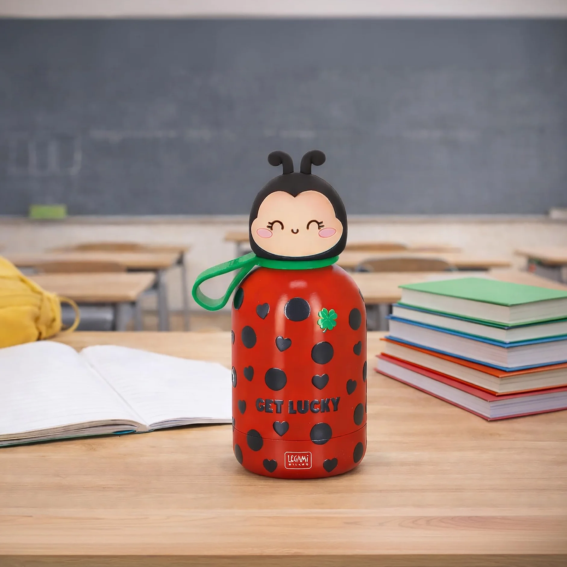Legami Thermos enfant Hot&Cold BFF Ladybug acier inoxydable 18/8 double paroi fermeture hermétique 12h