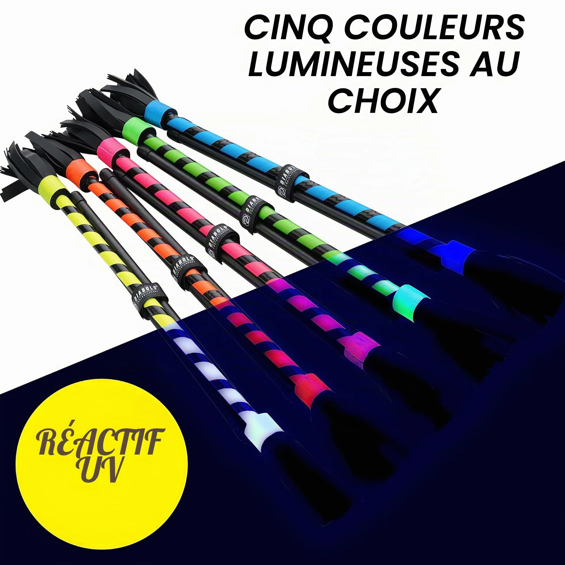 Diabolo Freizeitsport Flowerstick Basic (Vert) Jonglerie Baguettes Débutants