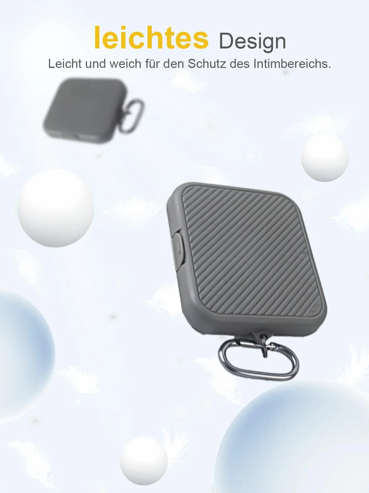 Étui Plaud NotePin S AI Enregistreur vocal Housse silicone résistant chocs rayures Gris