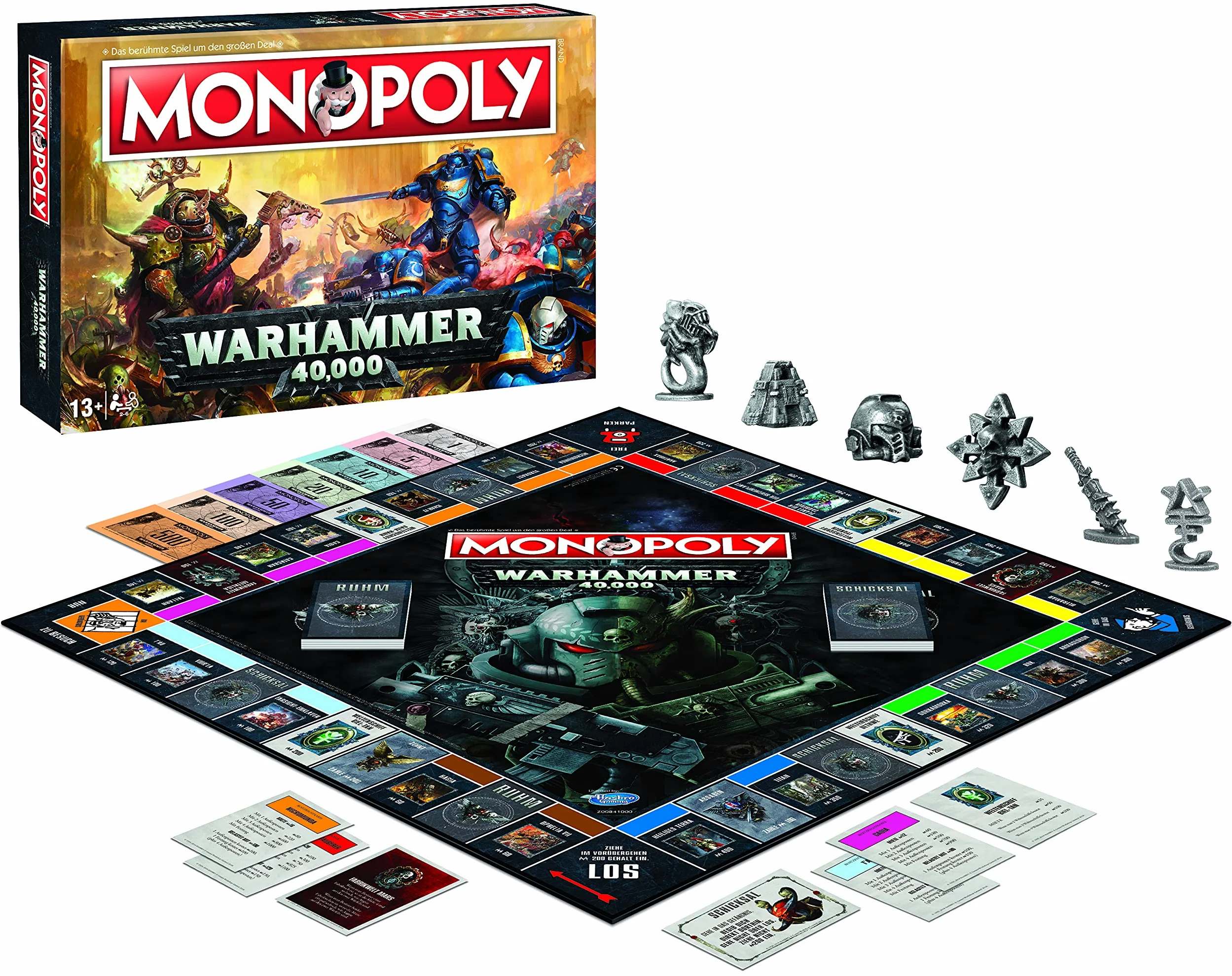 Winning Moves Monopoly Warhammer 40K - Jeu de société pour 2 à 6 joueurs à partir de 13 ans - Édition classique - Multicolore