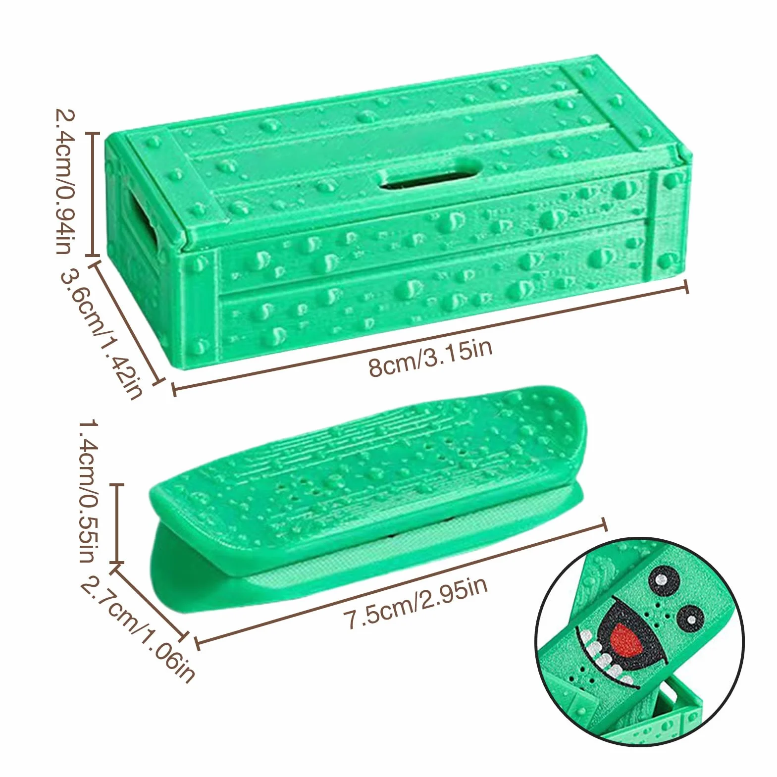 Magnetic Mini Fingerboard 3D Printed Fingerboard Obstacles Stress Relieving Portable