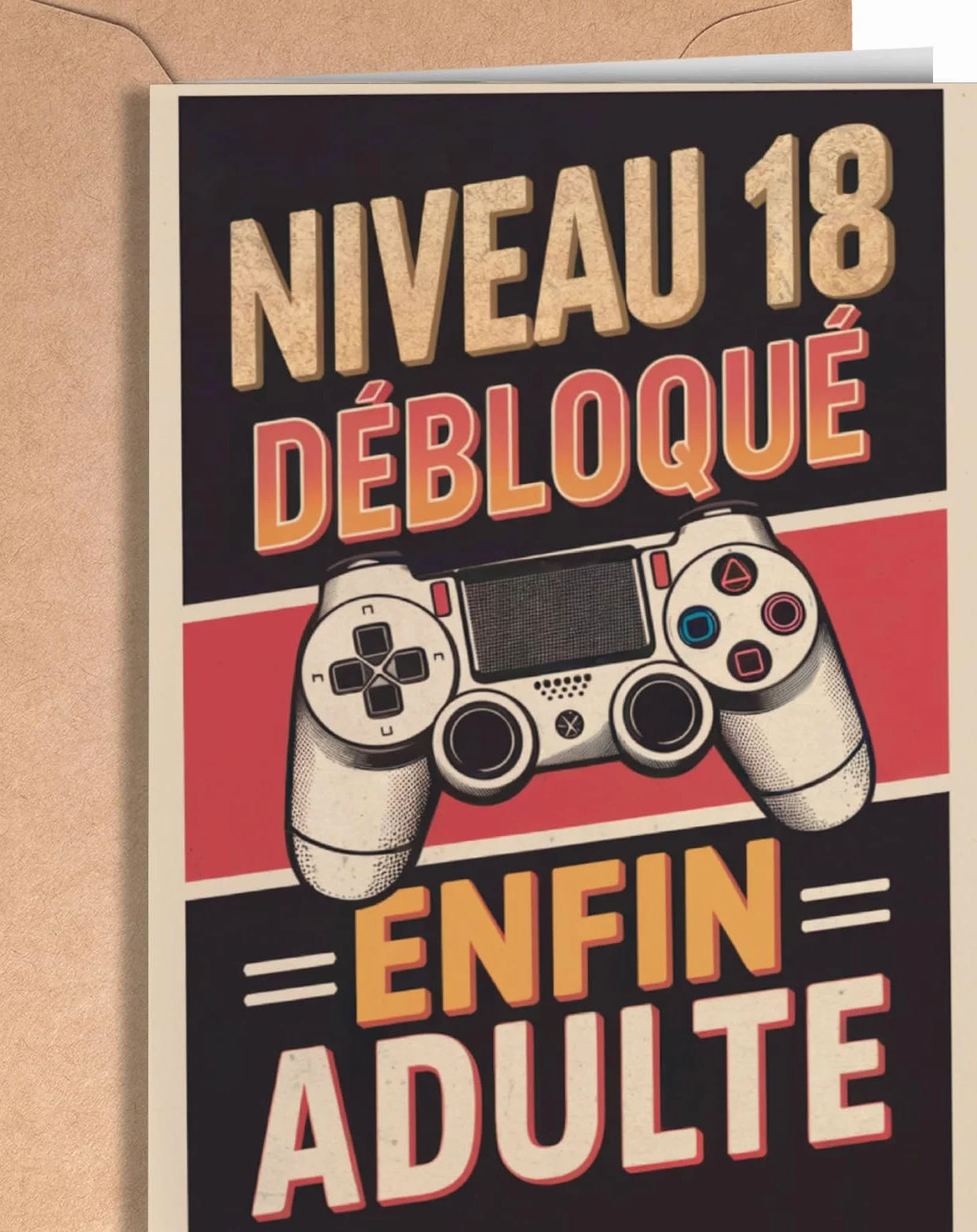 Carte Anniversaire 18 Ans Originale pour Fille, Garçon, Femme, Homme