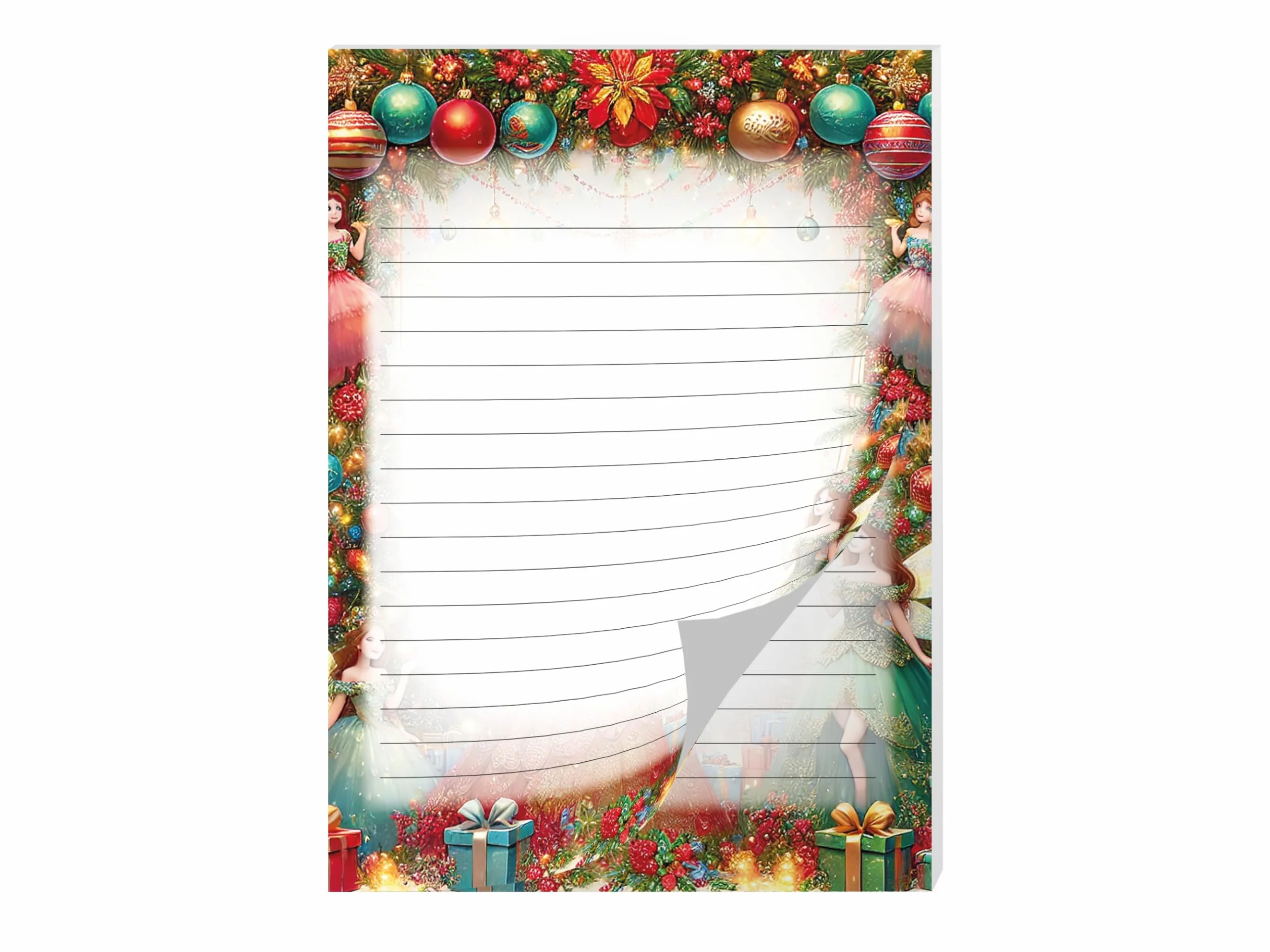 Blocs-notes colorés A5 25 feuilles lot de 2 - Cadeau Noël enfants école