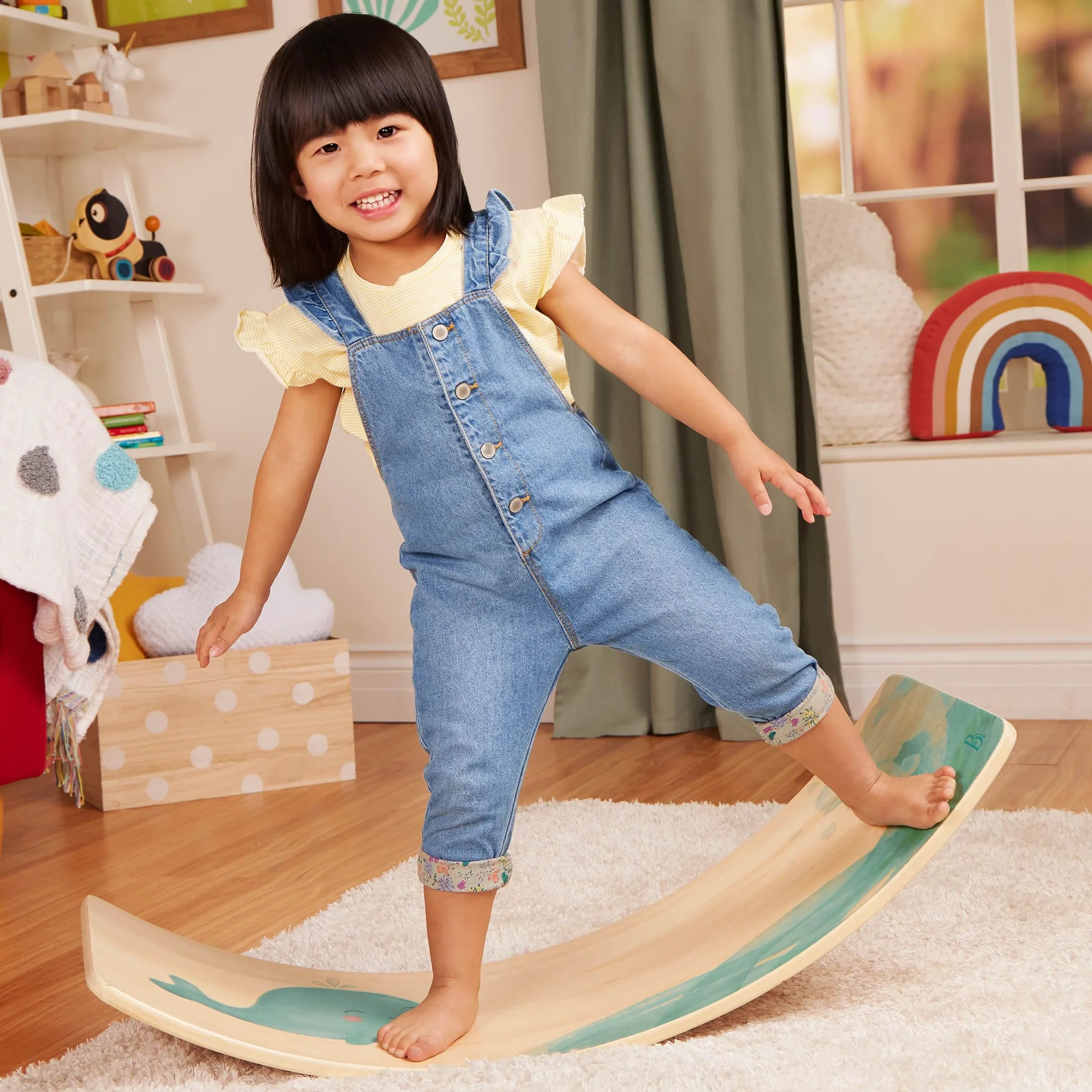 B. toys Teeter-Toddler Planche et chaise d'équilibre Montessori pour enfants 3 ans+