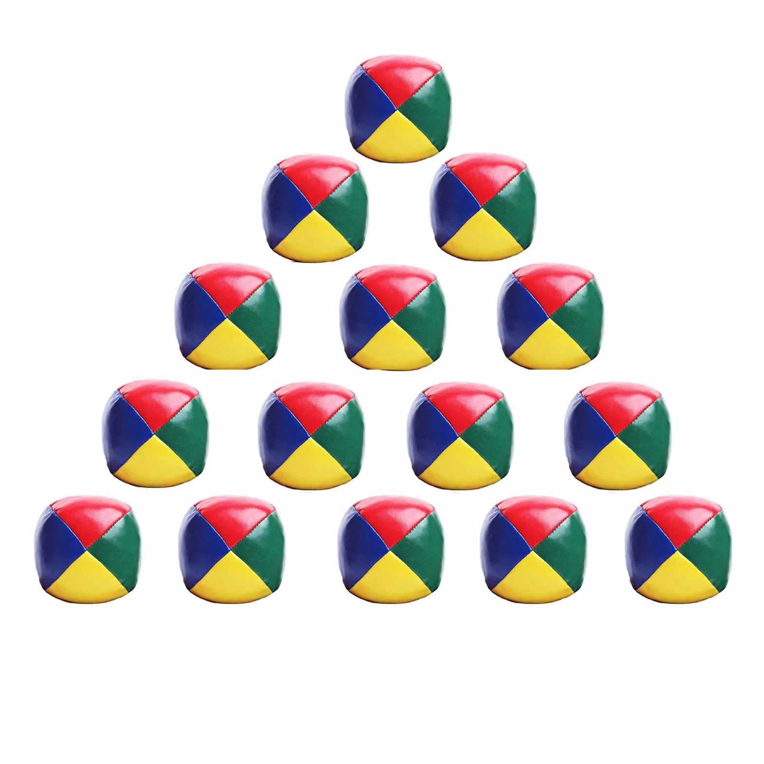 Ensemble de Balles de Jonglage 15Pcs, Jeux de Balle Colorées pour Enfants Adultes Débutants avec Sac de Rangement