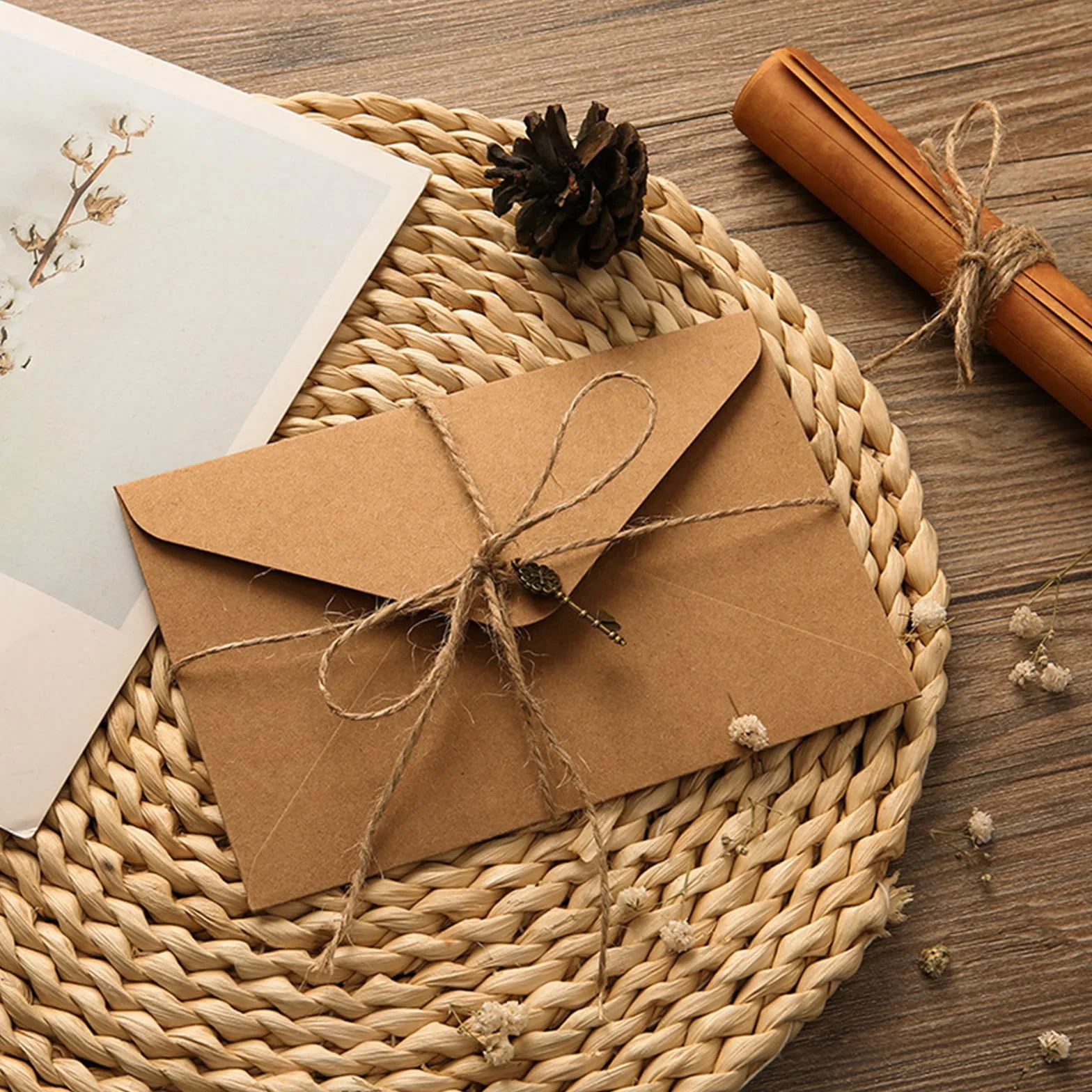 Papier à Lettres Vintage avec Enveloppes Set, Qixuer DIY pour Lettres