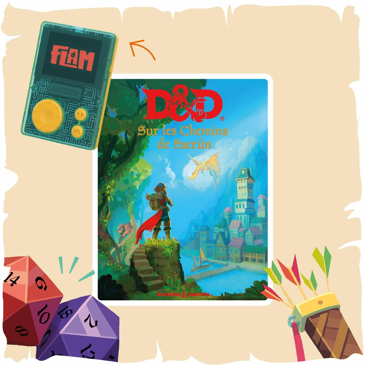 Lunii Livre Audio interactif Donjons & Dragons sur Les chemins de Faerûn français durée 2h30 FLAM dès 9 Ans