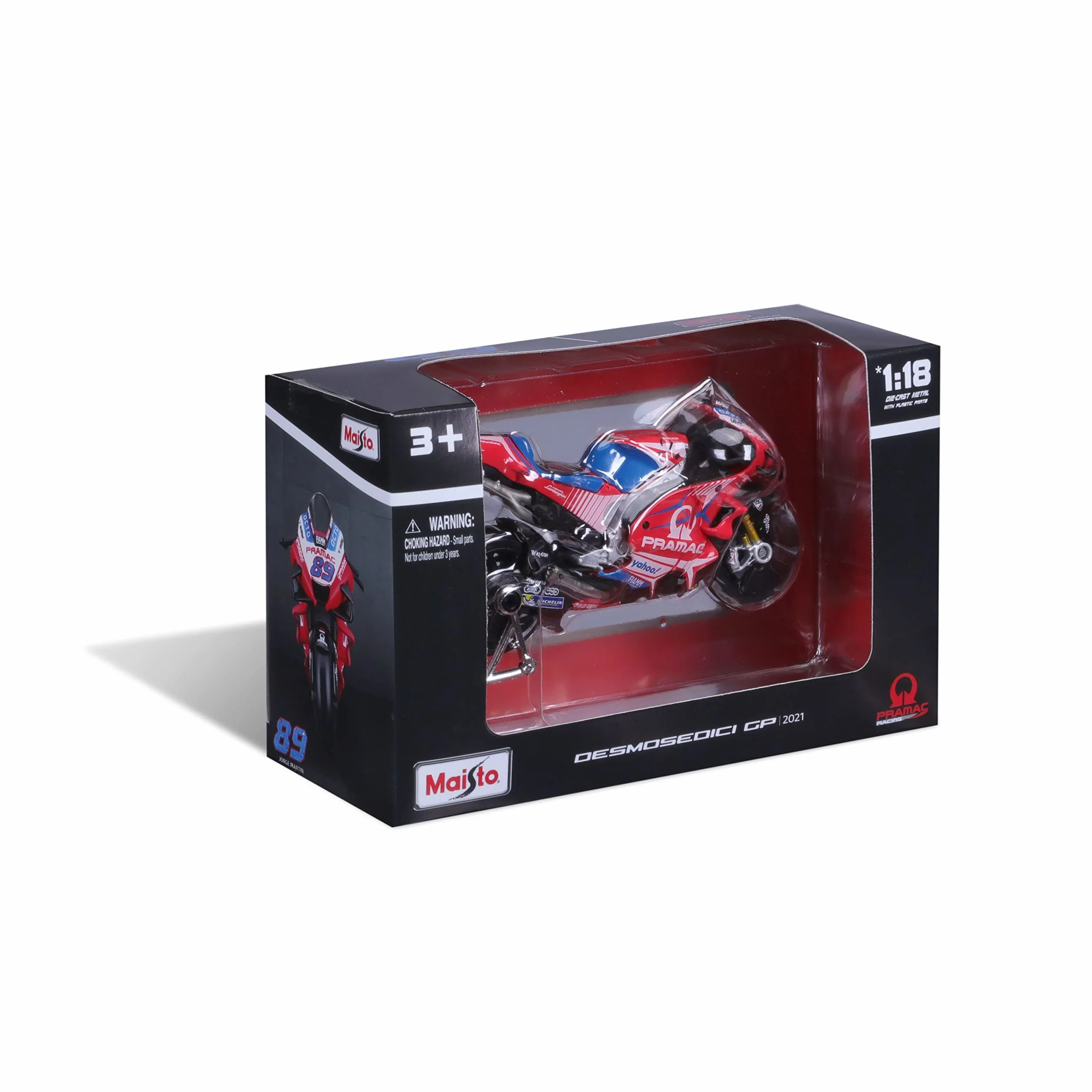 Maisto Moto Ducati Pramac #5 Johann Zarco Réplique miniature échelle 1/18 MotoGP Racing 2022