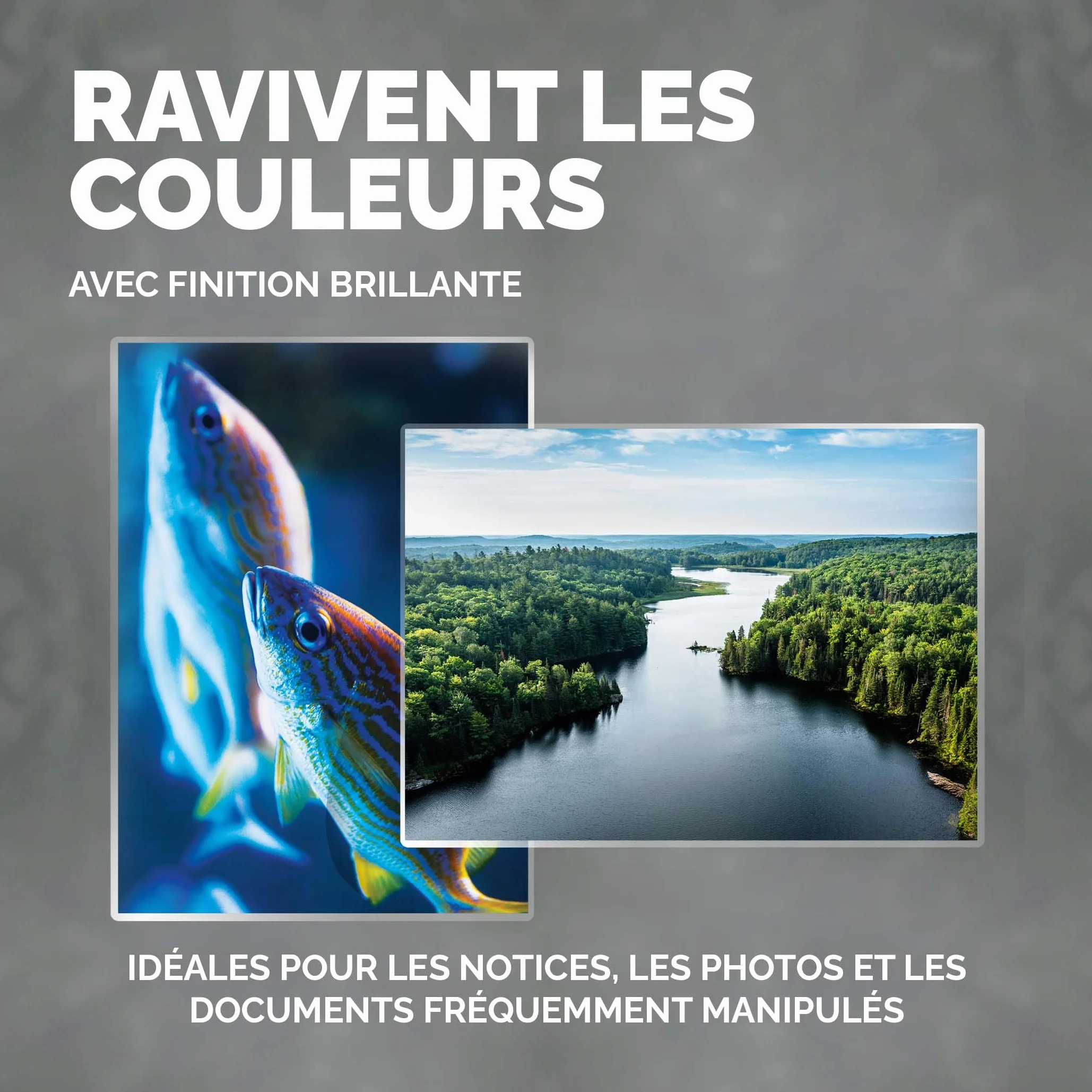 Fellowes pochettes de plastification Admire A4 80 microns lot de 25 brillant