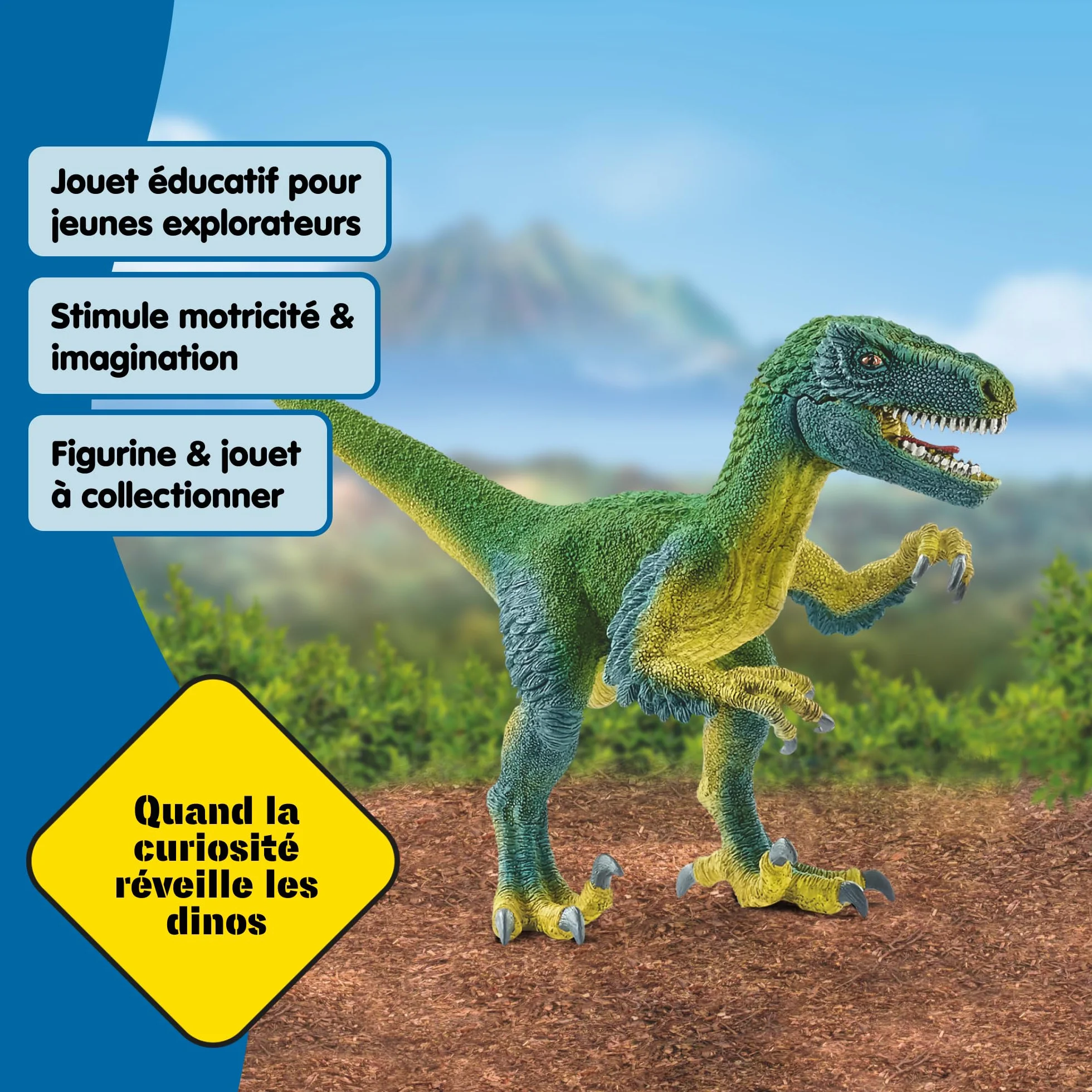 Schleich Dinosaure Vélociraptor 14585 18 x 6 x 10 cm