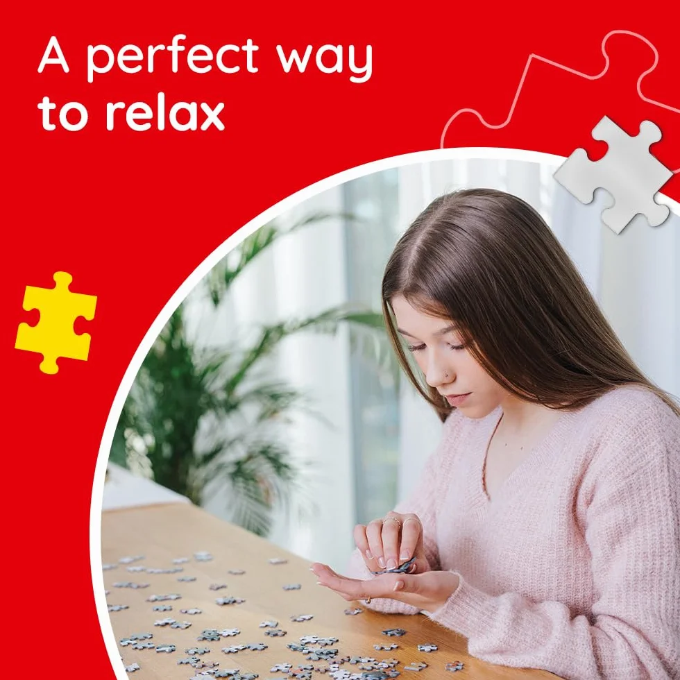 Trefl Vie sous-marine – Puzzle de 3000 pièces 116,1 x 85,1 cm | Boîte carrée, rouge, bricolage, divertissement créatif, puzzle classique, 15+