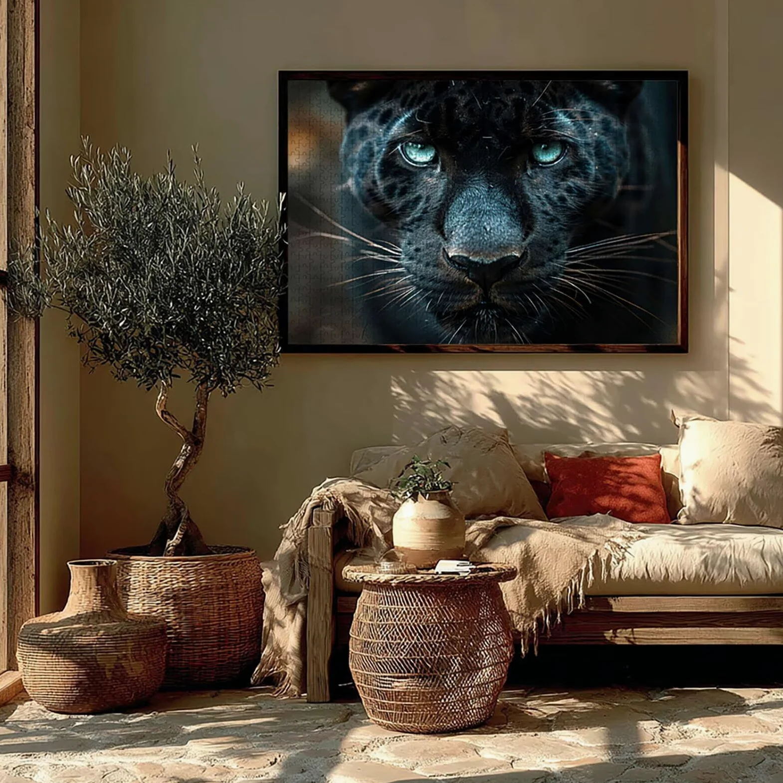 LéOpard Puzzle 5000 pièces Adultes, Puzzle Bois 156x105cm, Adultes Jeu éducatif Défi énigme avec Une Boîte d'emballage Exquise, Jeu Relaxant Détente Collection, Cadeau Fille, Decoration, (Noir) 8-2127