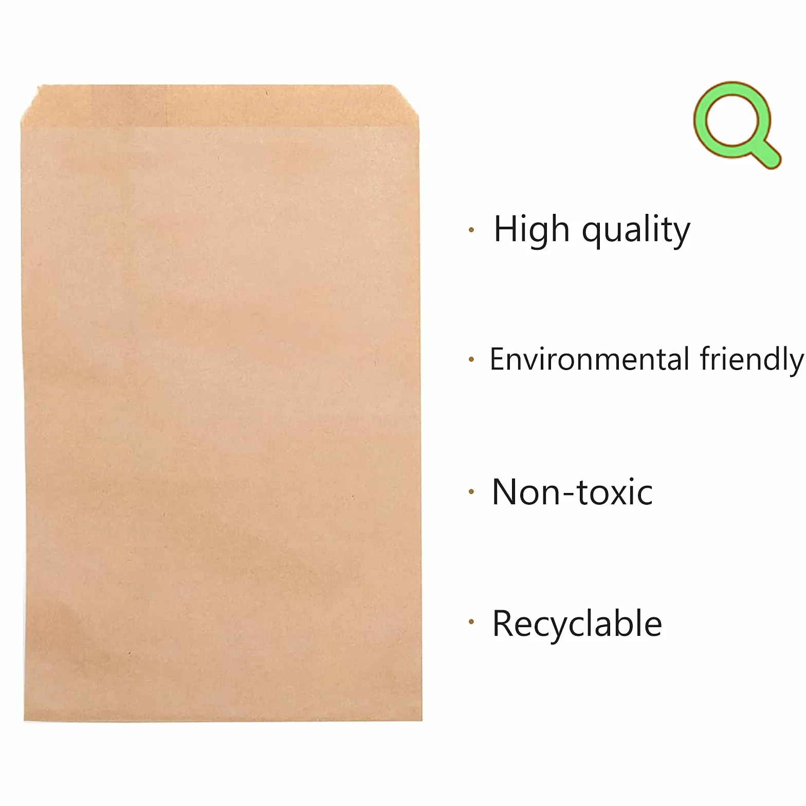 VEGCOO Lot de 150 mini sacs en papier kraft 10x6 cm avec ruban adhésif double