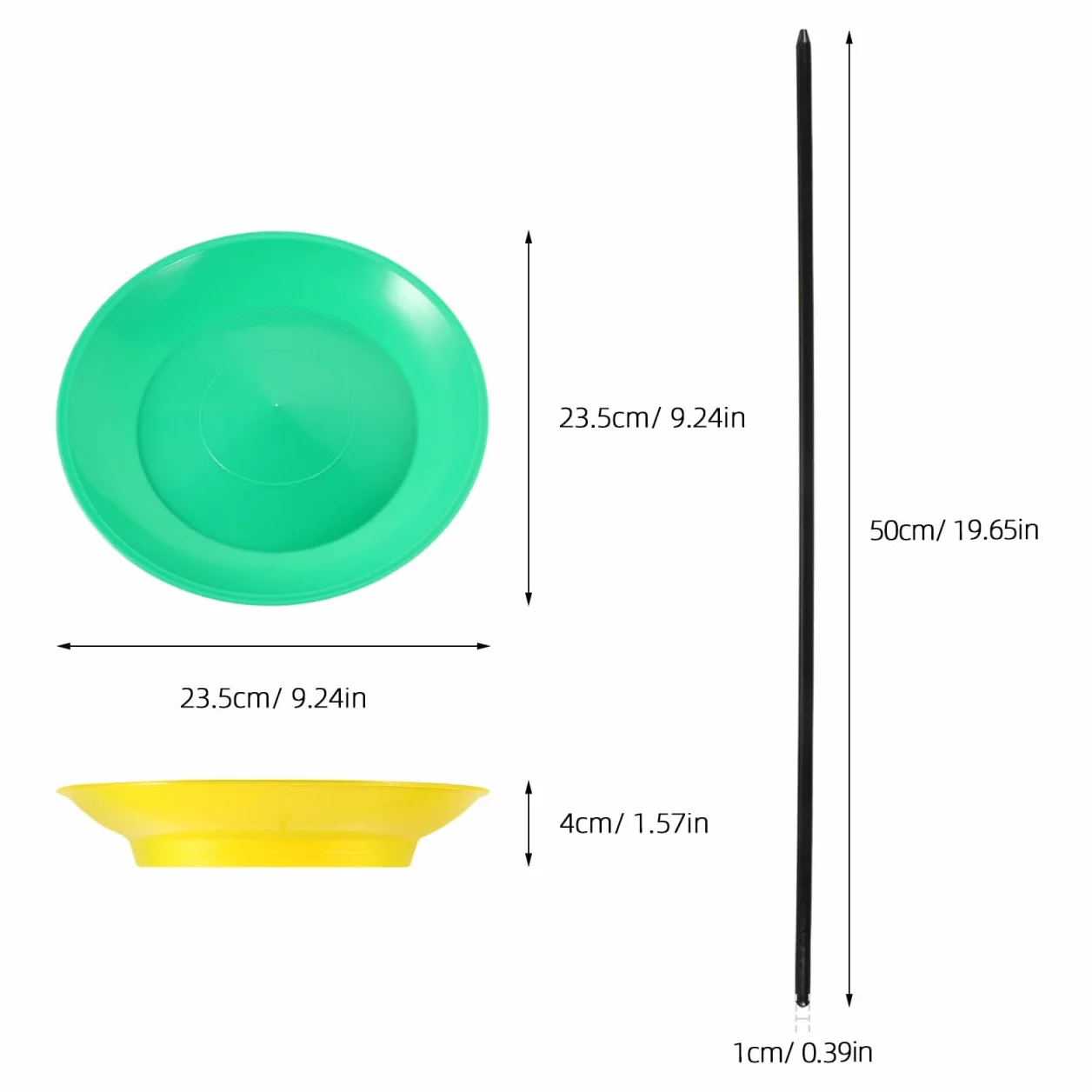 SUPVOX 2 Pcs Assiettes Chinoises de Jonglage avec Bâtons - Kit de Cirque pour Enfants et Adultes